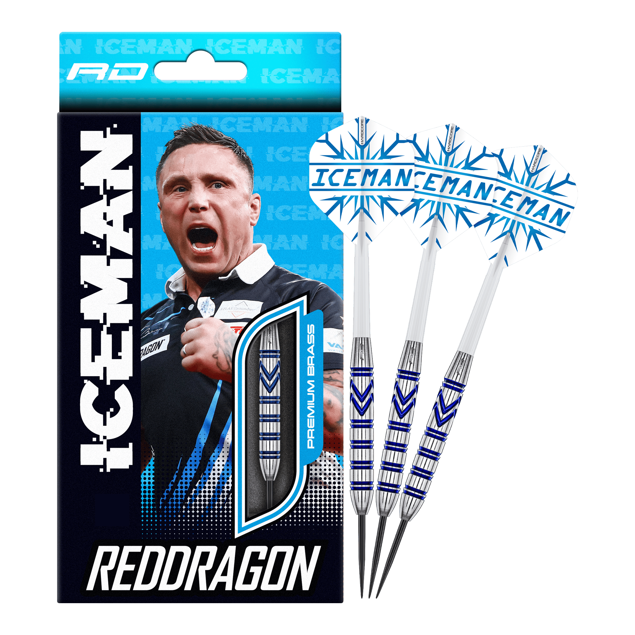 Red Dragon Gerwyn Price Dardi Steel in ottone - 21 g
