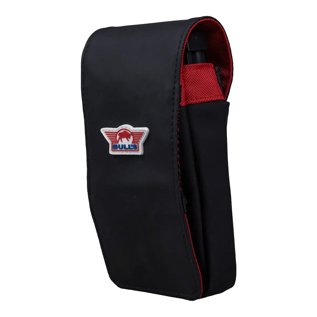 Bulls NL Spacecase Softcase Nero-Rosso Abgebildet ist das Bulls NL Spacecase Softcase Schwarz-Rot. Es handelt sich um eine Darttasche für einfachen Transport.