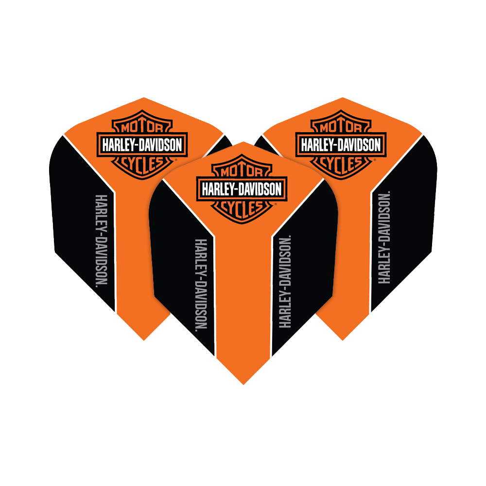 Alette standard Harley-Davidson BS arancione nero No2