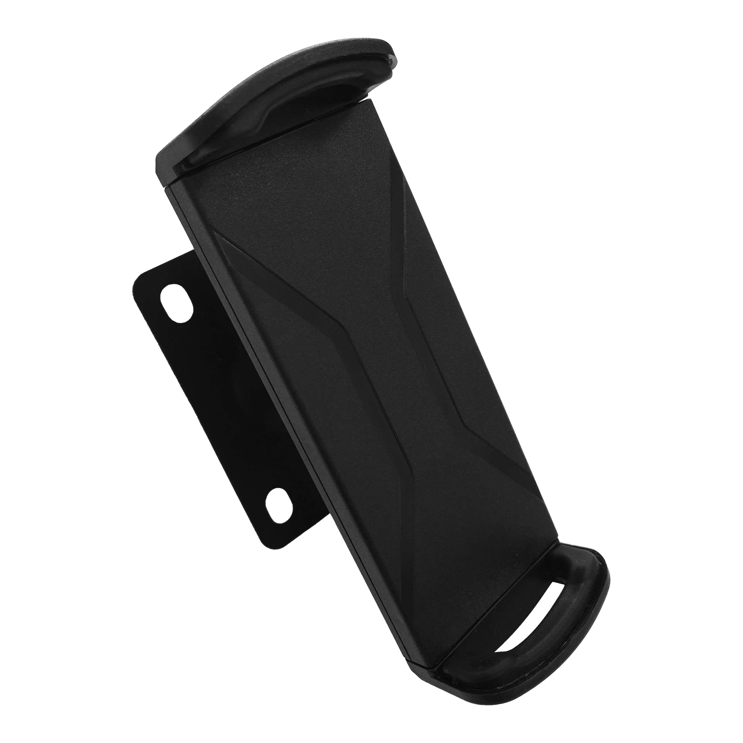 Supporto da parete per tablet McDart TABSteady Das Bild zeigt die McDart TABSteady Tablet Wandhalterung in schwarzer Farbe. Sie hat eine schlichte, stabile Form und eignet sich zur Befestigung eines Tablets an der Wand.