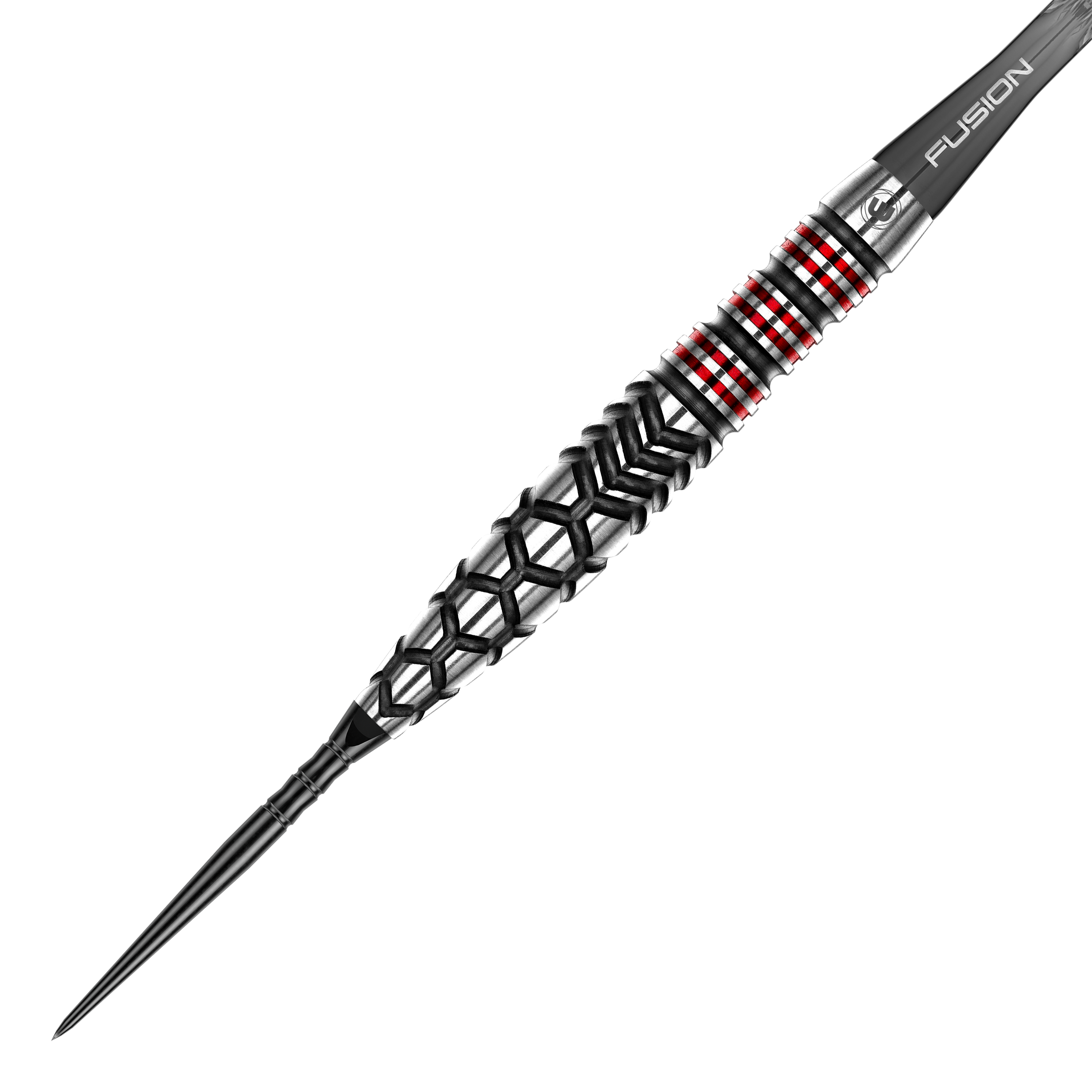Zu sehen sind Winmau Fornax Torpedo Switch Points Steeldarts. Das Produkt steht für Präzision und Qualität im Dartsport.