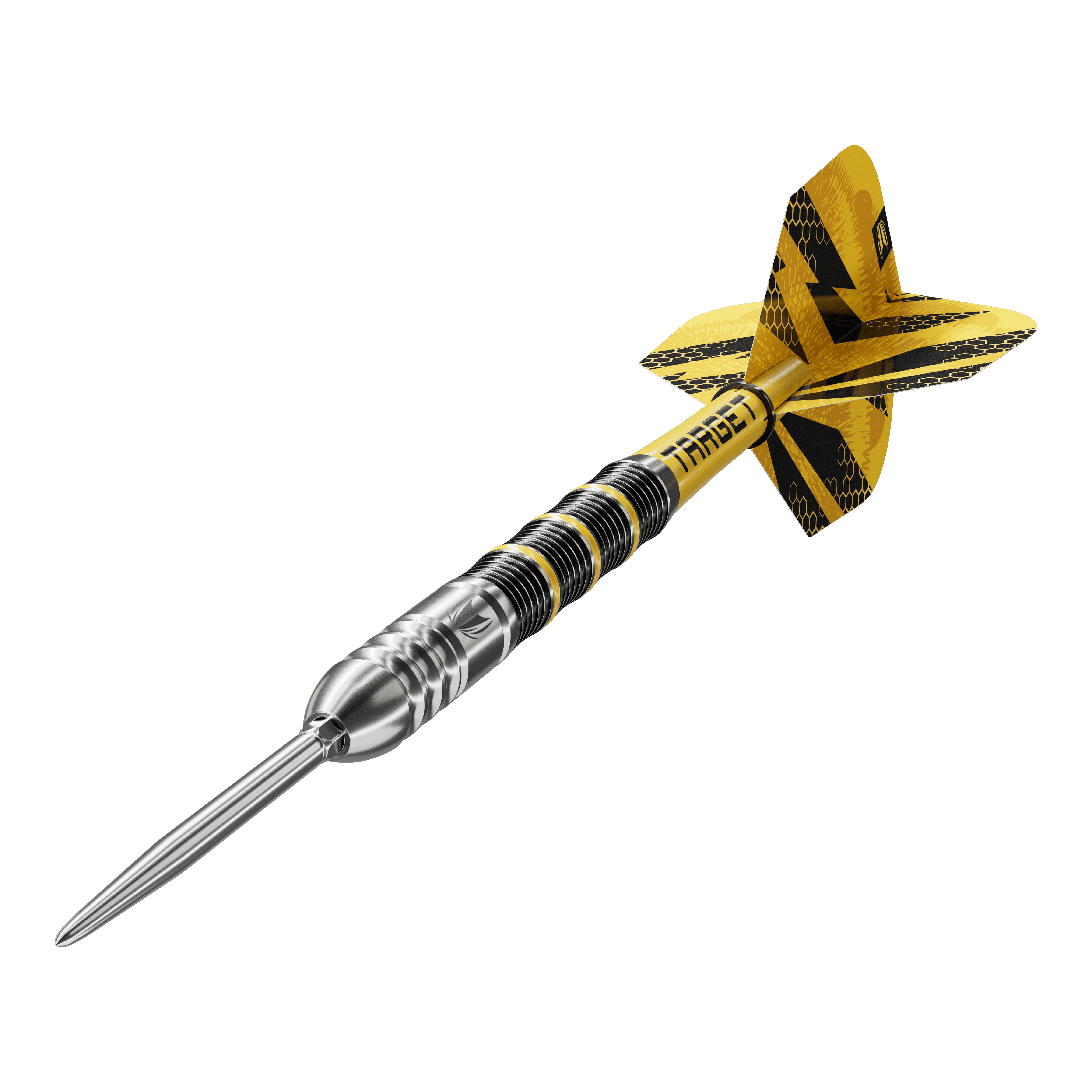 Freccette in acciaio Target Buzz 02 Swiss Points Das Bild zeigt die Target Buzz 02 Swiss Points Steeldarts. Die Steeldarts sind aus nächster Nähe aufgenommen.