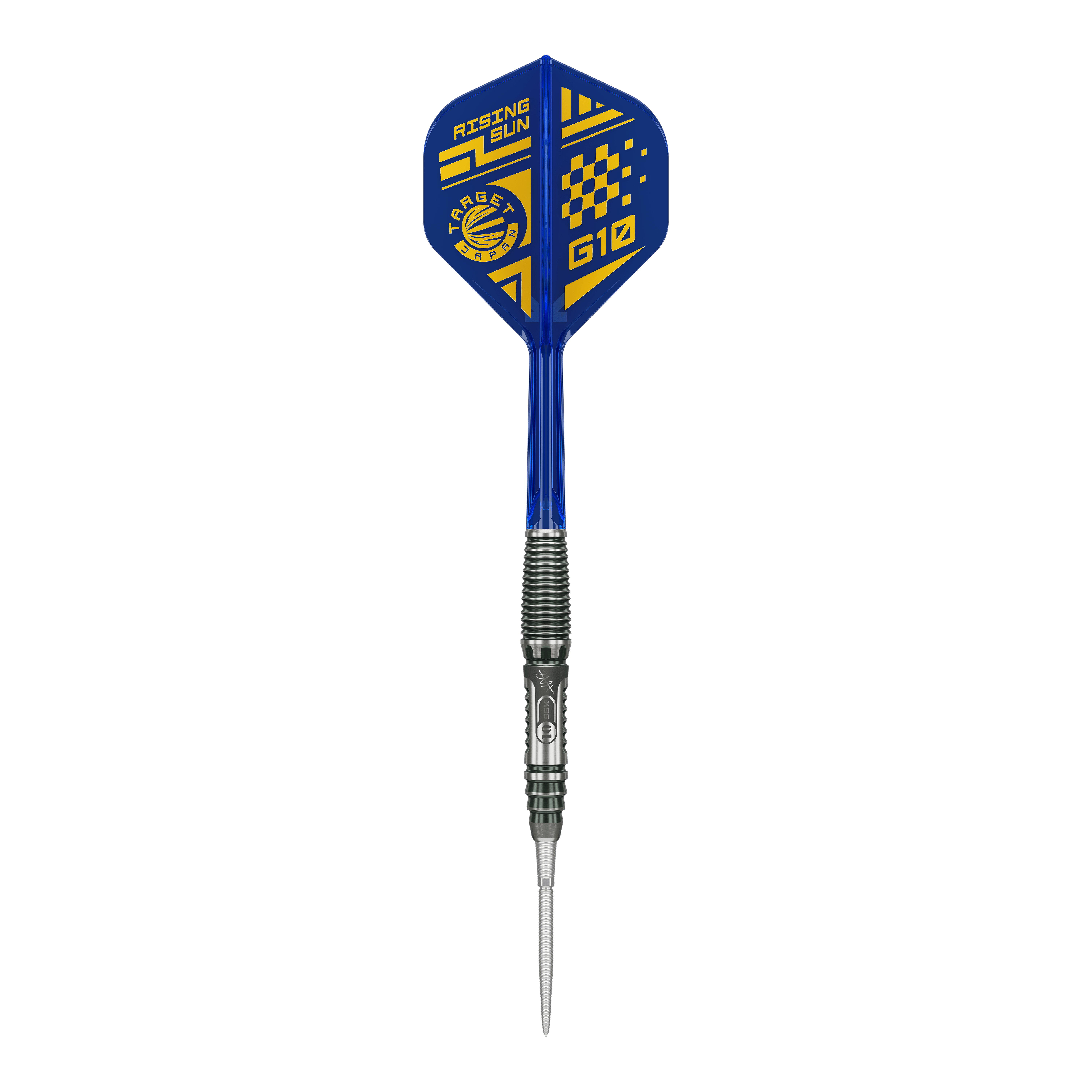 Abgebildet ist das Produkt Target Japan Rising Sun GEN 10.5 Swiss Point Steeldarts. Die Darts sind ideal für ambitionierte Spieler geeignet.