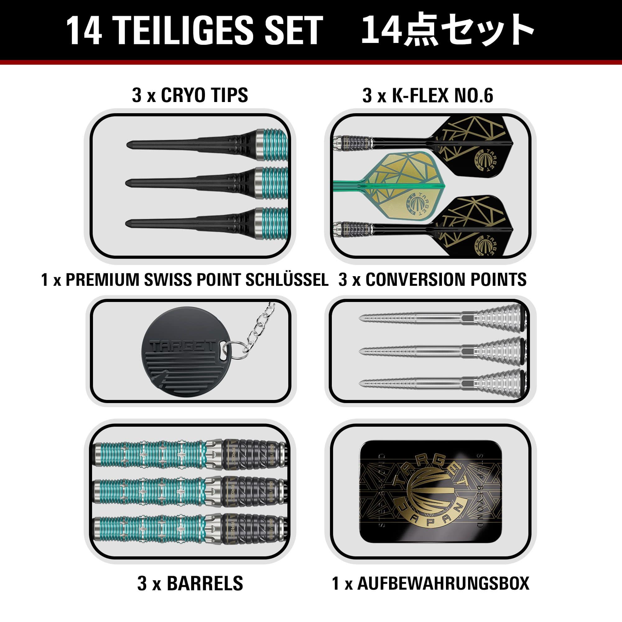 Target Japan - Dardi morbidi in edizione limitata "The Rising Miracle Combination" - 21,5 g Target Japan - Dardi morbidi in edizione limitata "The Rising Miracle Combination" - 21,5 g