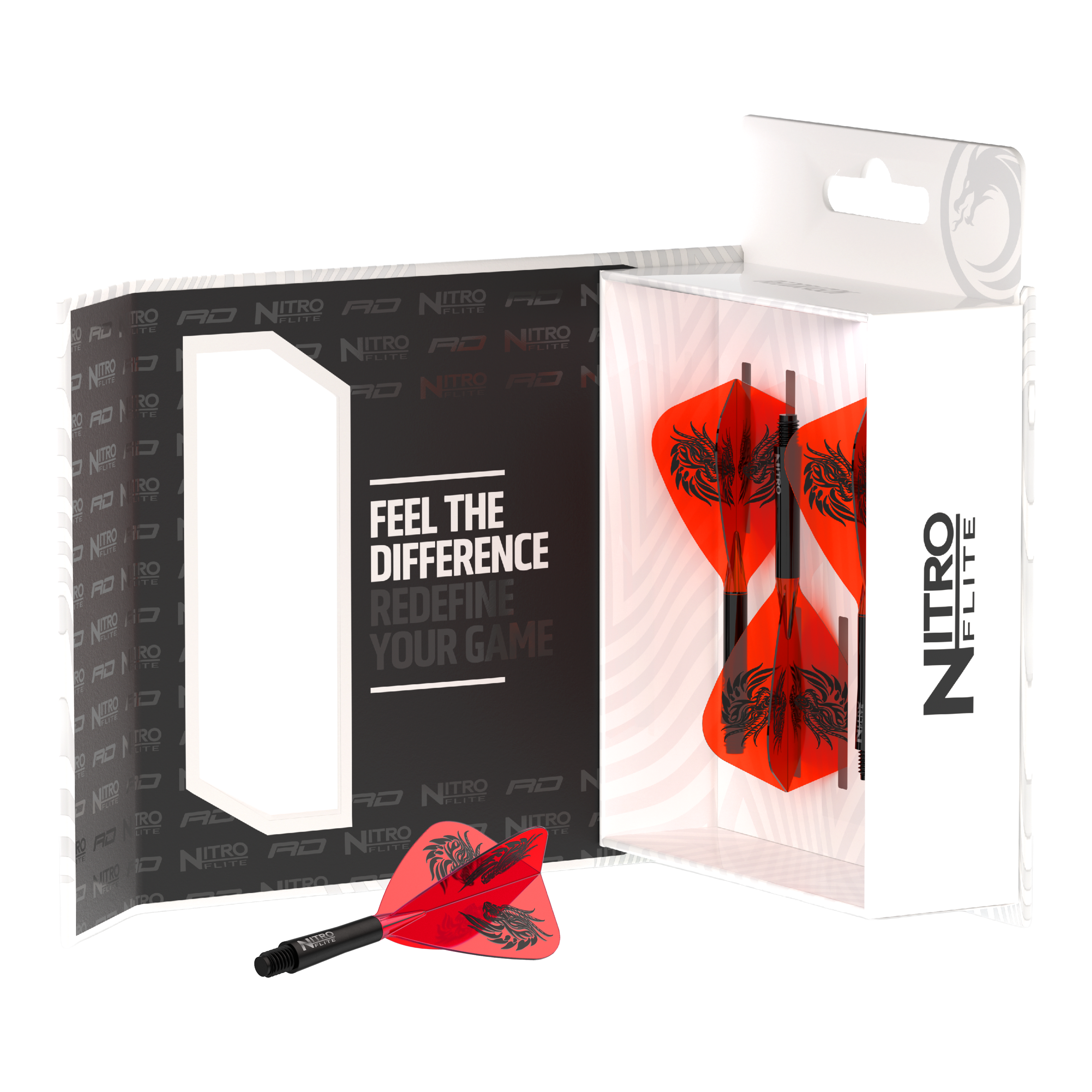 Red Dragon Nitro Flite - Voli con aquilone di Jonny Clayton Abgebildet sind Red Dragon Nitro Flite - Jonny Clayton Kite Flights. Diese Dart-Flights sind für Fans und Spieler im Jonny Clayton Stil gestaltet.