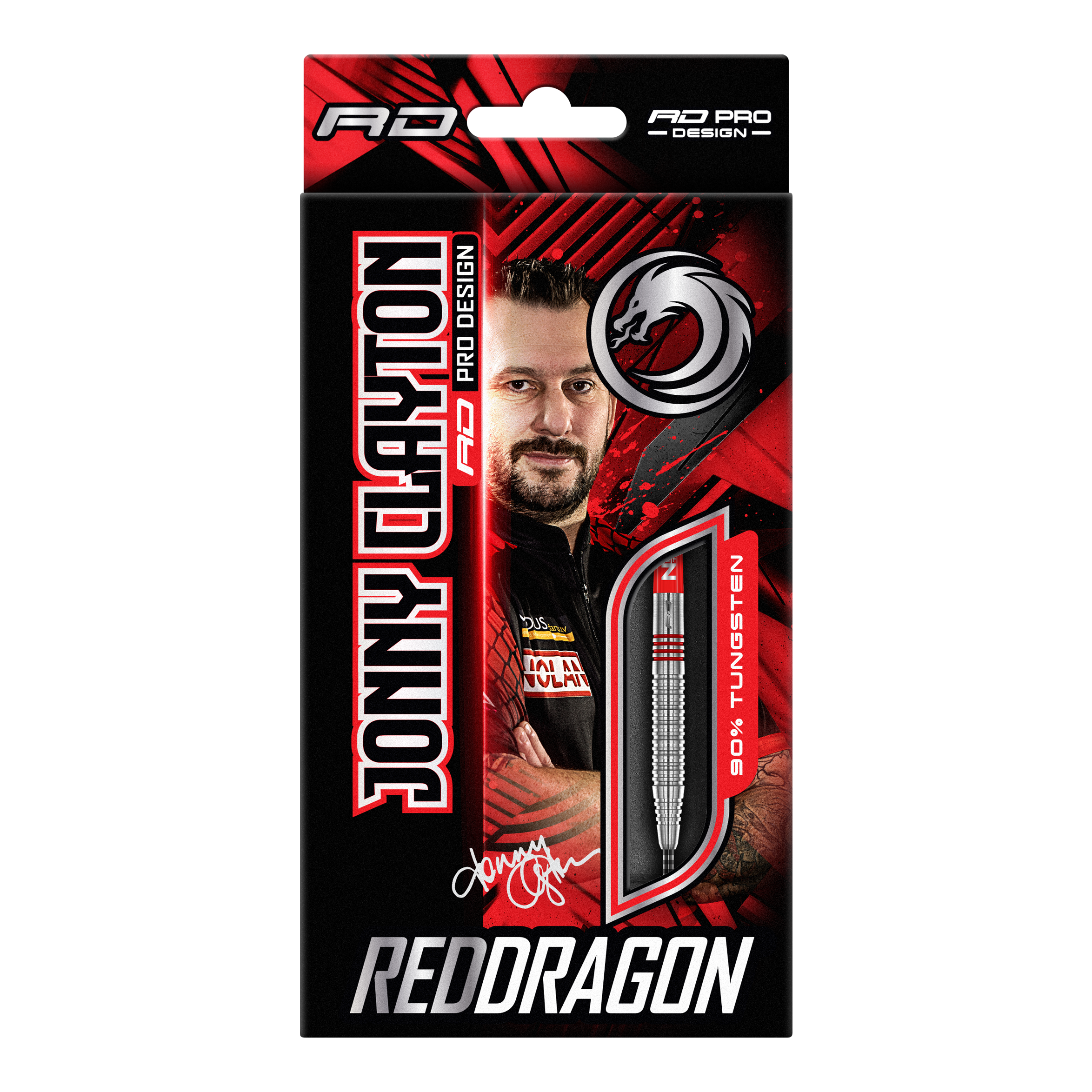 Red Dragon Jonny Clayton Original 2 freccette in acciaio Zu sehen sind die Red Dragon Jonny Clayton Original 2 Steeldarts. Diese Darts wurden speziell für Jonny Clayton entworfen.
