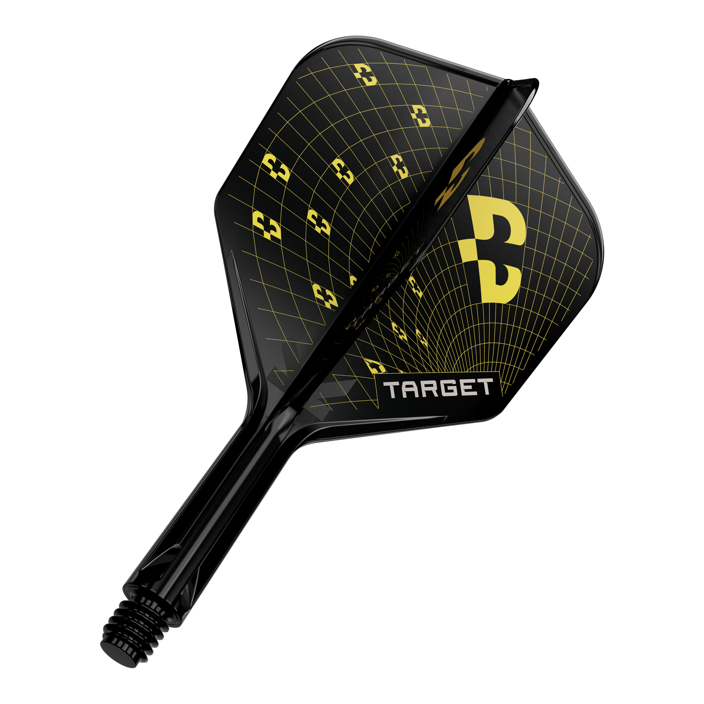 Alette Target K-Flex Bolide n. 6 Ein Dartflight aus der K-Flex Bolide No6 Reihe in 19 mm ist abgebildet. Der Flight hat ein modernes Design.