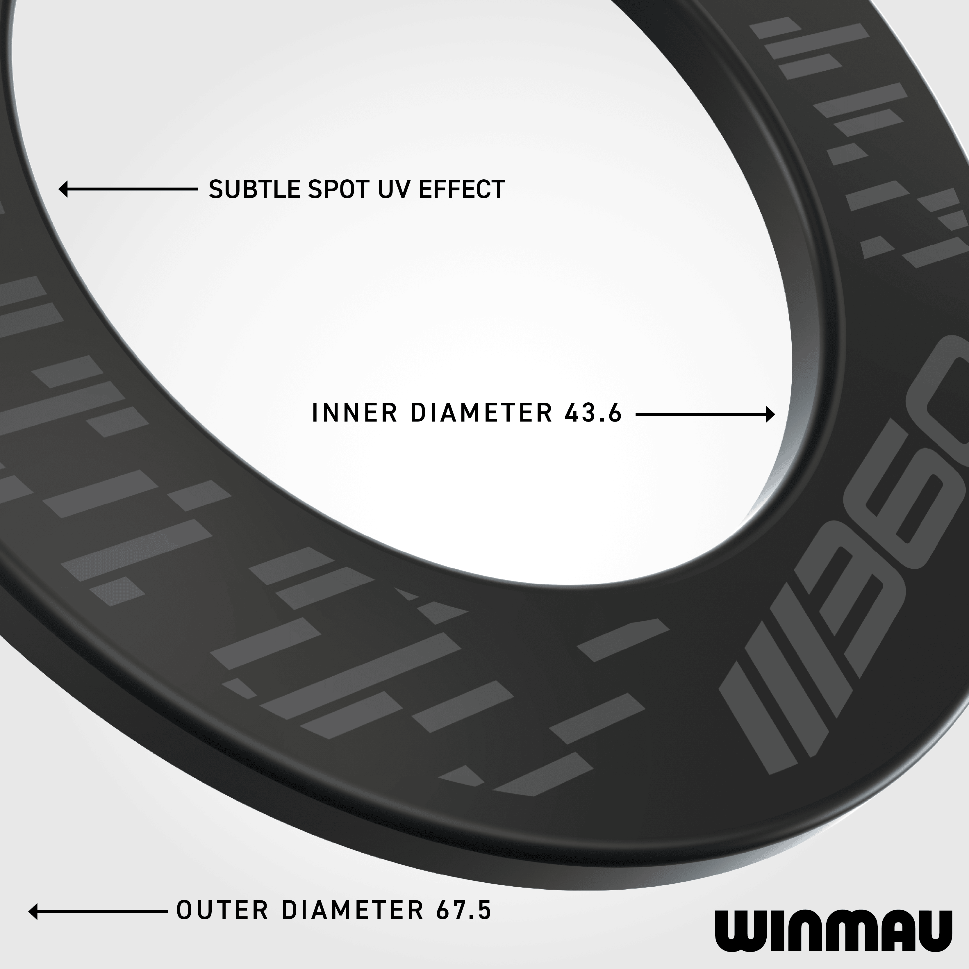 Winmau Blade 360 Dartboard Surround - Nero Auf diesem Bild ist das schwarze Winmau Blade 360 Dartboard Surround abgebildet. Es hilft, Dartpfeile sicher aufzufangen und den Bereich rund um das Board zu schützen.