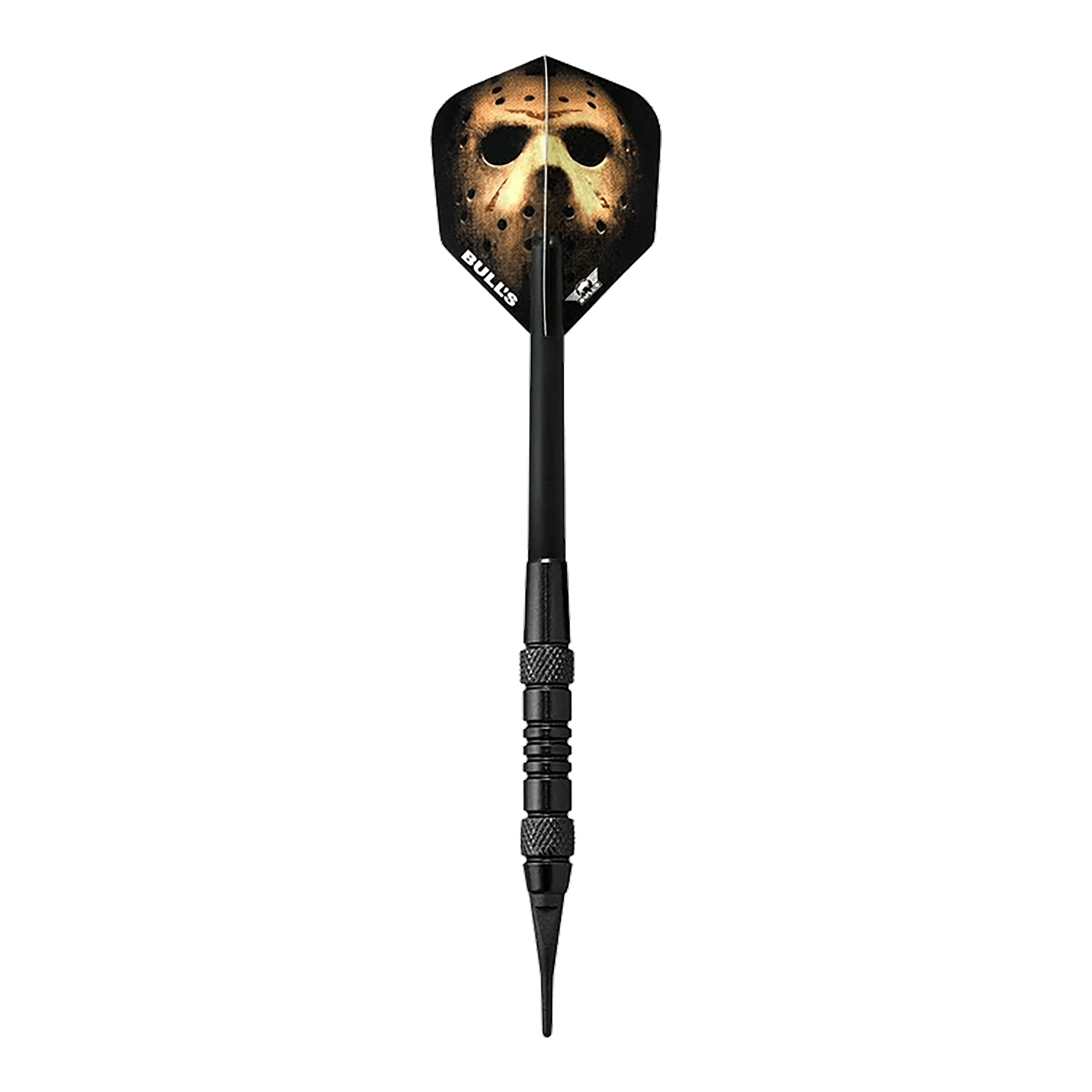 Freccette morbide Bulls NL Thriller in ottone nero - 18 g Abgebildet ist das Produkt Bulls NL Thriller Black Brass Softdarts - 18g. Das Bild zeigt den Softdart in schwarzem Design.