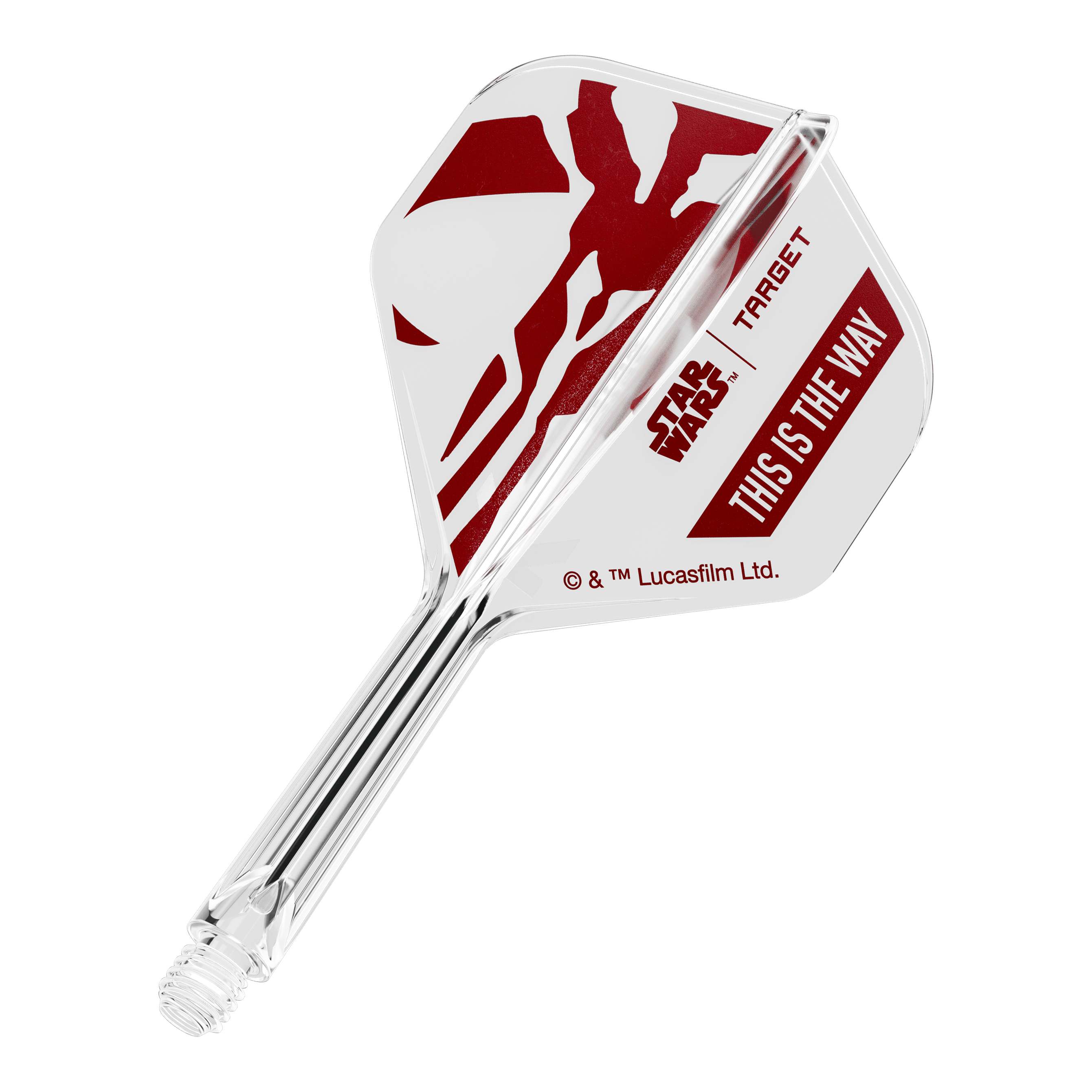 Set Target Star Wars K-Flex Mandalorian No2 Voli Standard Abgebildet ist das Produkt mit dem Dateinamen 410621_Target_StarWars_K-Flex_ThisIsTheWay_No2_Standard_Flights_26mm_1b. Das Produkt steht im Zusammenhang mit Star Wars und der Phrase 'This is the Way'.