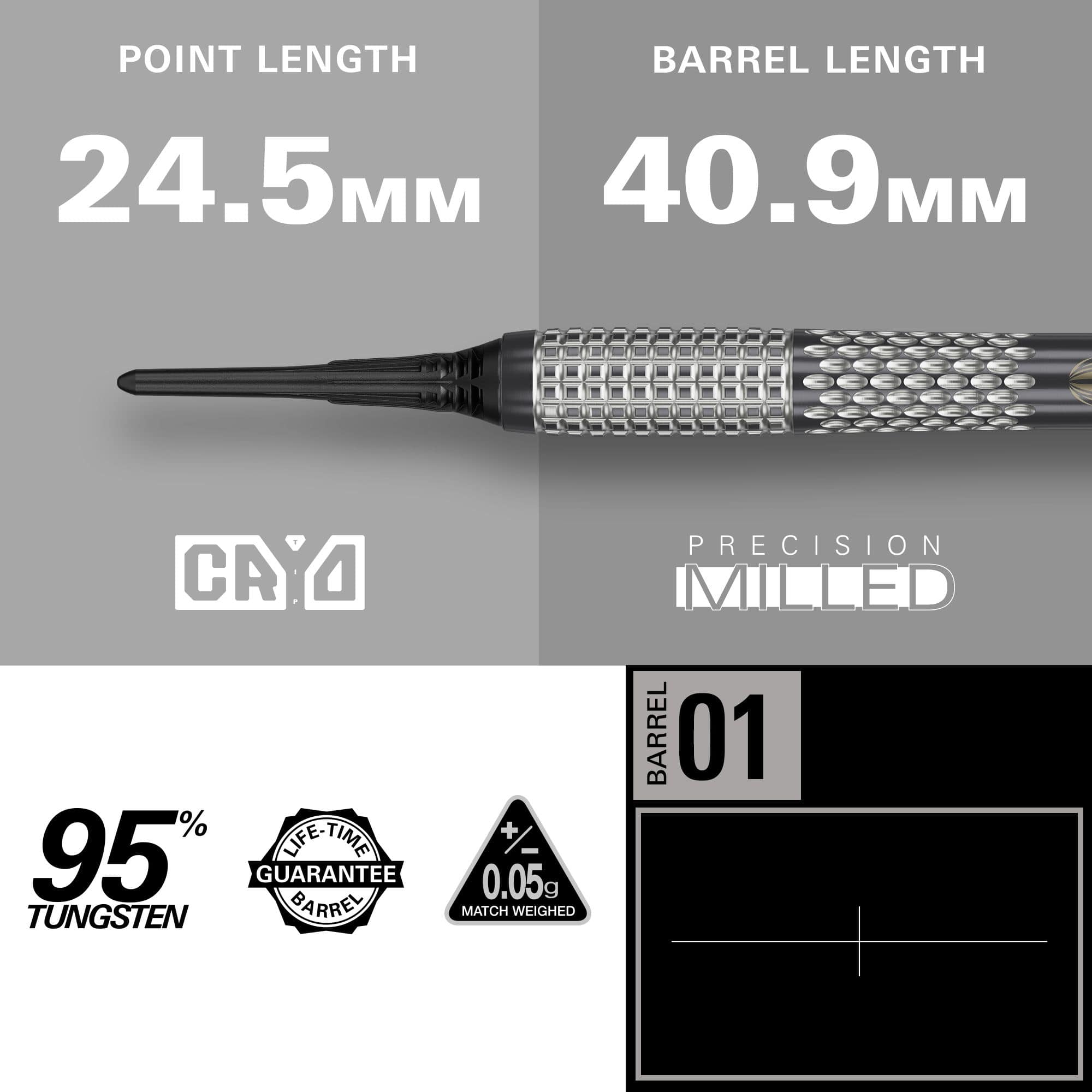 Freccette morbide Target Stephen Bunting GEN5 Void - 18 g Abgebildet sind die Target Stephen Bunting GEN5 Void Softdarts - 18g. Diese Softdarts wurden für Präzision und Leistung entworfen.