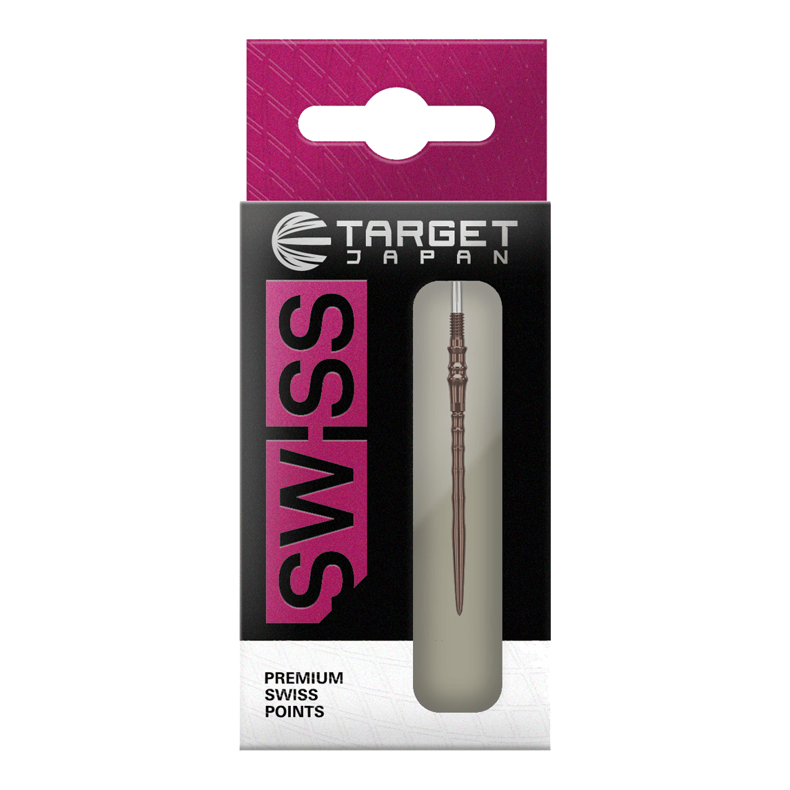 Target Japan Premium Swiss Point Steldart Tips - Silice Das Bild zeigt die Target Japan Premium Swiss Point Steldartspitzen - Silica. Diese hochwertigen Steeldartspitzen sind in einer detaillierten Nahaufnahme dargestellt.