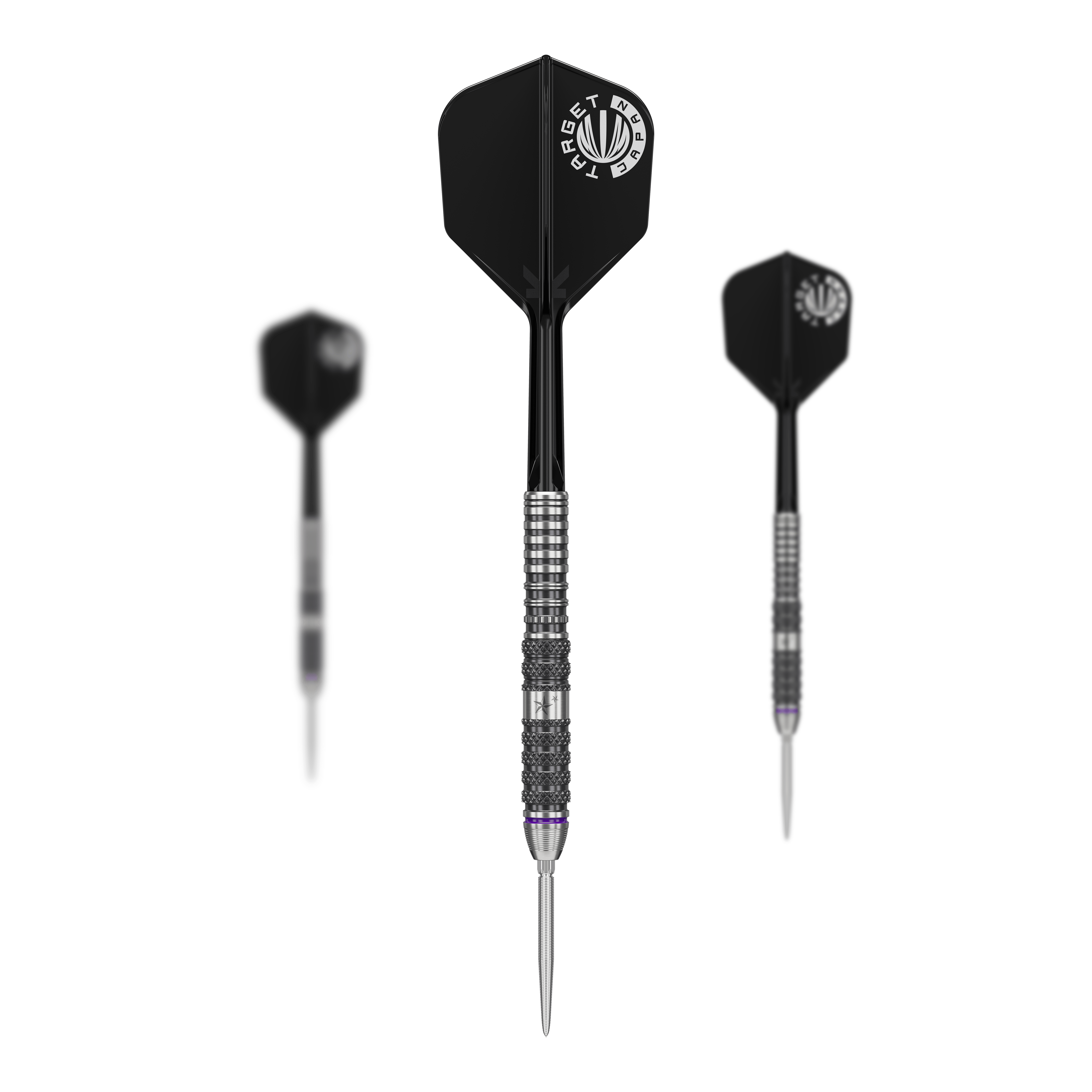 Zu sehen sind die Target Japan Yuta Hayashi Sirius Swiss Point Steeldarts - 23g. Die Darts zeichnen sich durch ihr modernes Design und ihre präzise Verarbeitung aus.