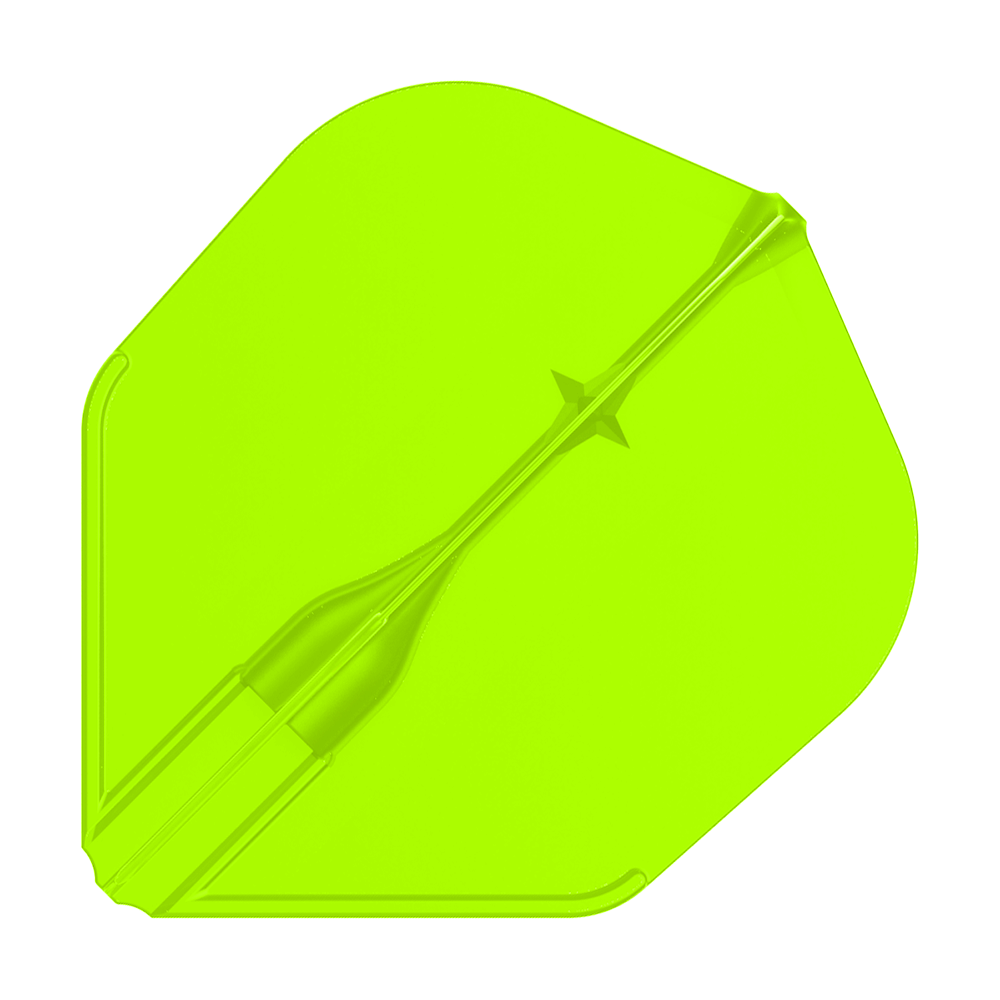 Voli L-L-Style3EZ Ein Dart-Flight mit gleichmäßiger, matter Fläche ist einzeln abgebildet. Die Flügelstruktur fällt auf.