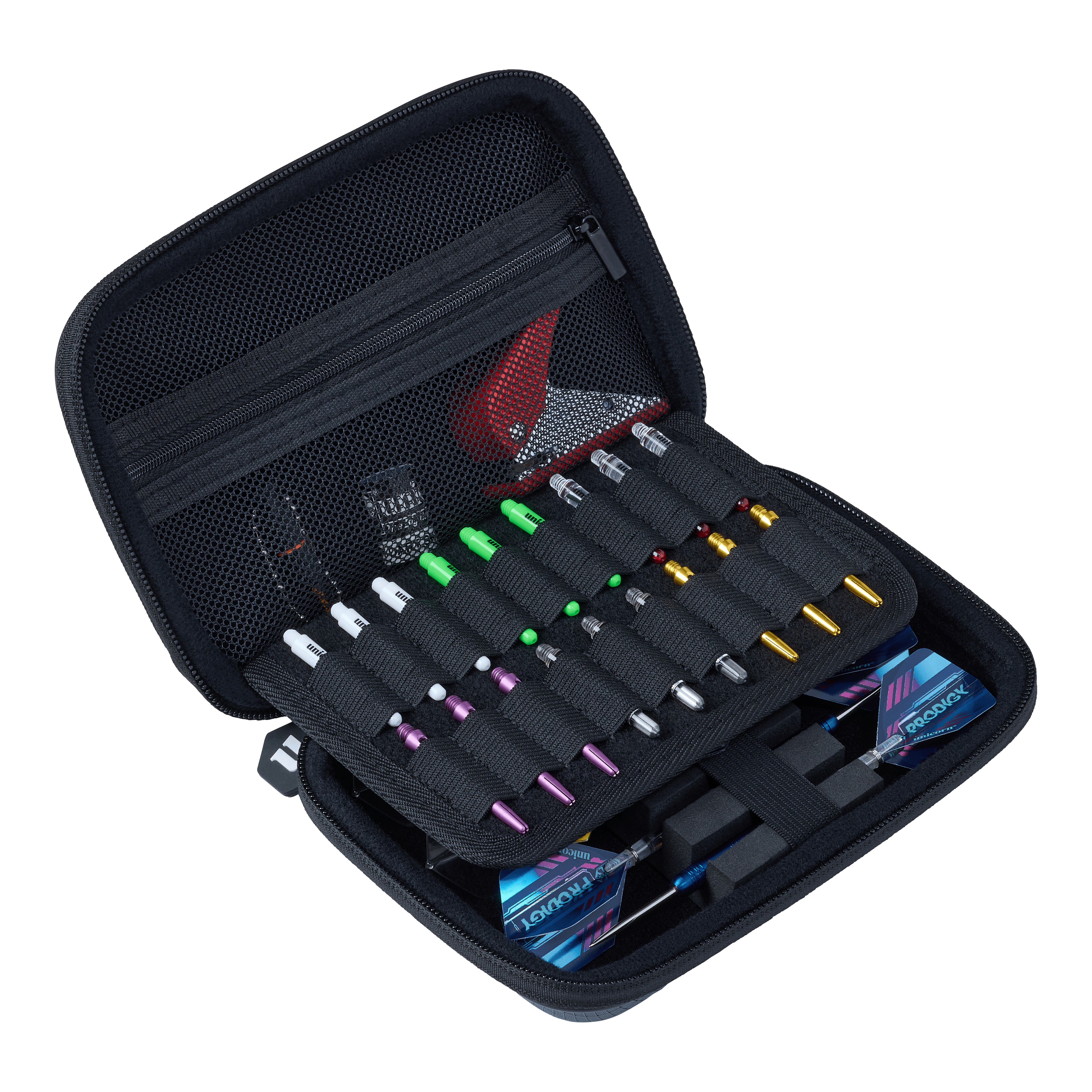 Custodia per freccette Unicorn Vanguard Medium - Grigio Zu sehen ist das Unicorn Vanguard Medium Dartcase in Grau. Es sorgt für eine sichere Aufbewahrung von Darts und Zubehör.