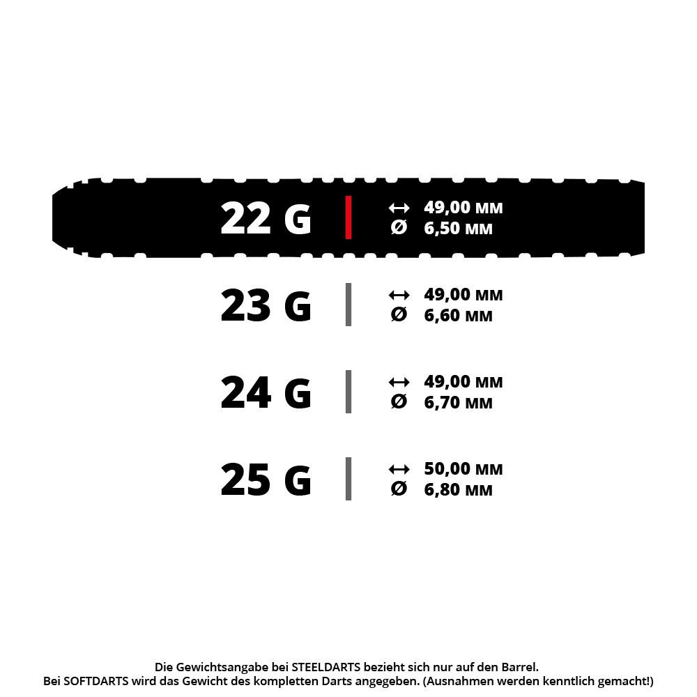 Freccette in acciaio Shot Michael Smith Serie 2 Turbo Point Freccette in acciaio Shot Michael Smith Serie 2 Turbo Point