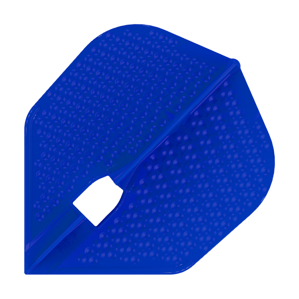L-Style Flights Dimple Champagne L3PRO Shape Dies ist ein blauer Darts-Flight der Marke L-Style in der Dimple Champagne L3PRO Form. Die Oberfläche ist mit kleinen Vertiefungen für bessere Stabilität versehen.