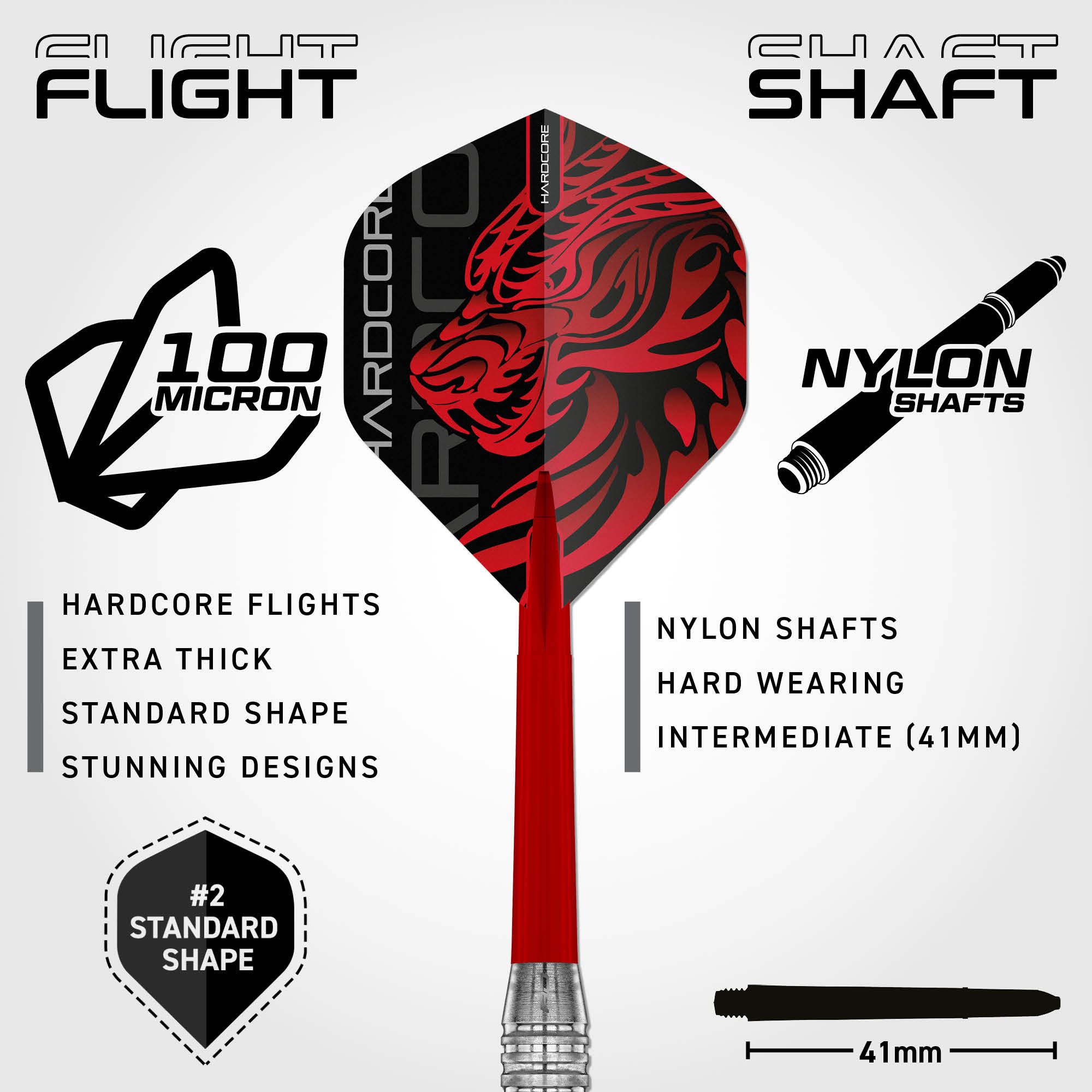 Freccette in ottone e acciaio Red Dragon Jonny Clayton - 21 g Auf dem Bild sind die Red Dragon Jonny Clayton Brass Steeldarts - 21 g abgebildet. Diese Darts eignen sich perfekt für Steeldart-Fans.