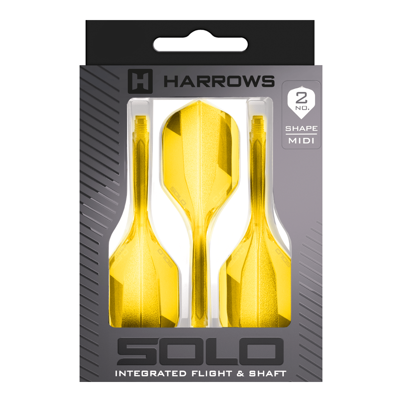 Harrows Solo No2 Flight-Shaft-System - Gelb Harrows Solo No2 Flight-Shaft-System - Gelb