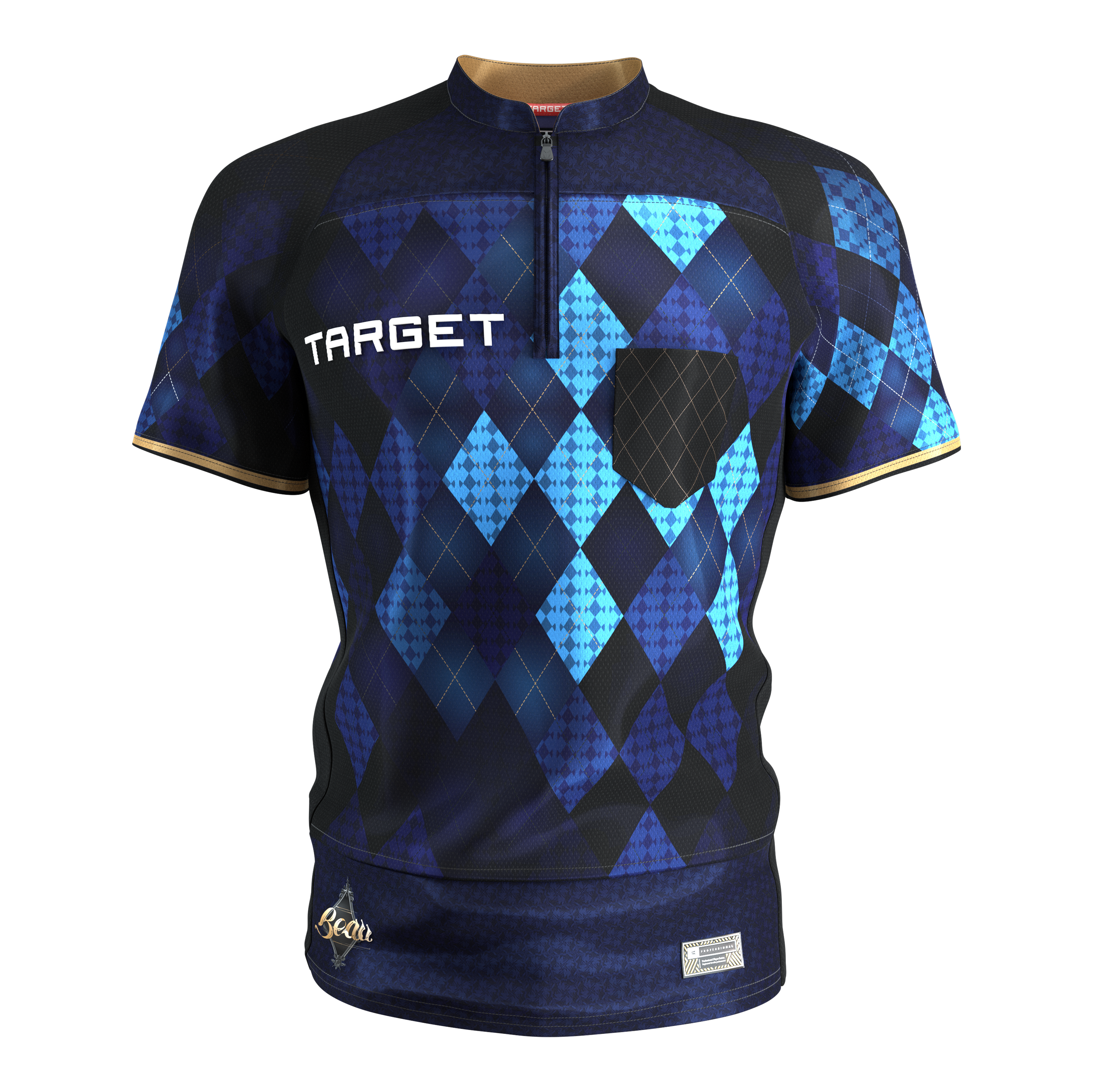 Maglietta da freccette Target Beau Greaves 2027 Das Target Beau Greaves Dartshirt 2027 ist auf diesem Bild zu erkennen. Es ist eine passende Bekleidung für Dartsportler.