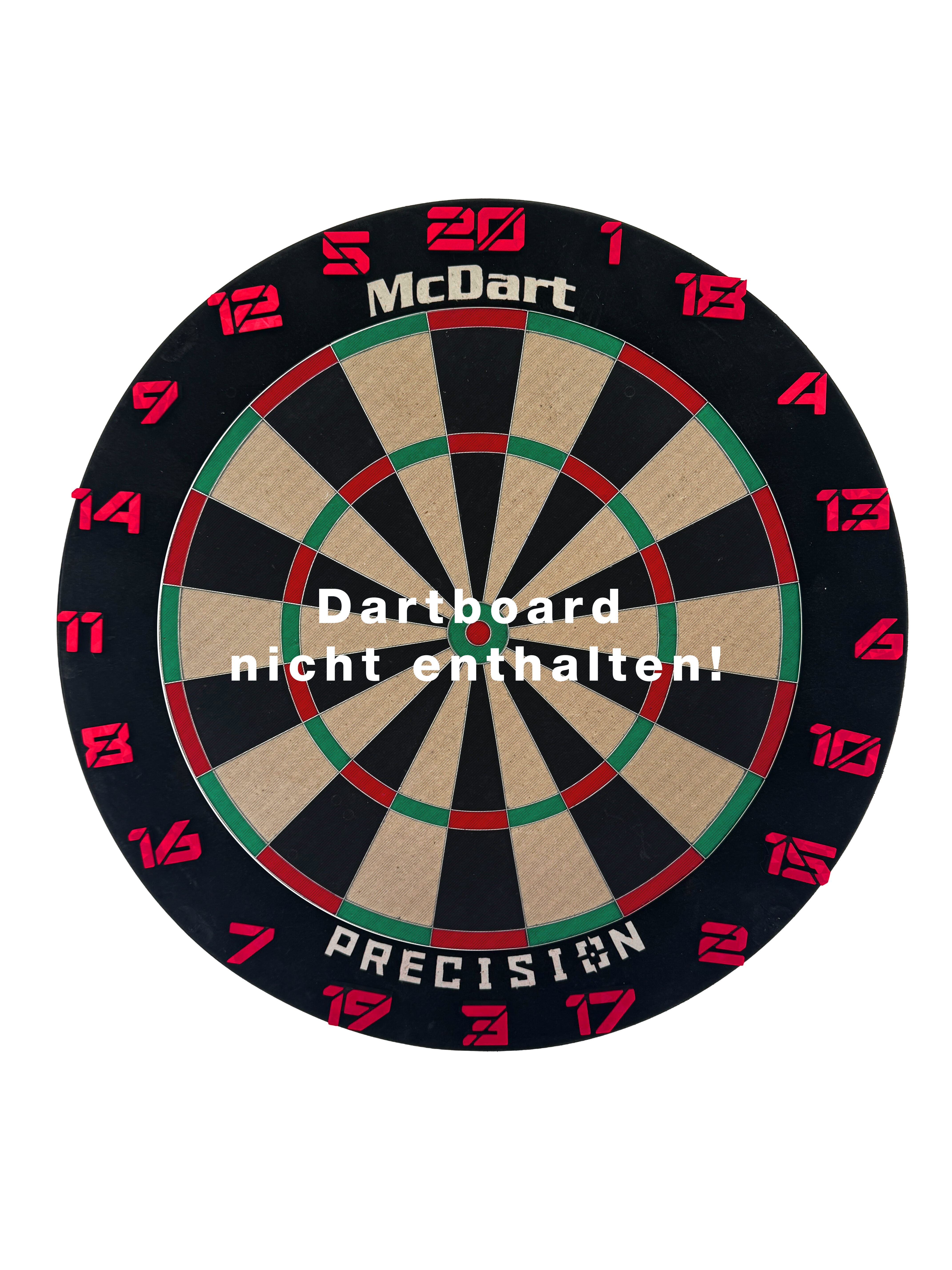 Anelli numerici per freccette McDart / Anello numerico Cyber Das Bild zeigt ein Objekt mit dem Dateinamen 'Cyber Rot Board'. Das Hauptmotiv ist ein Board mit roten Akzenten.