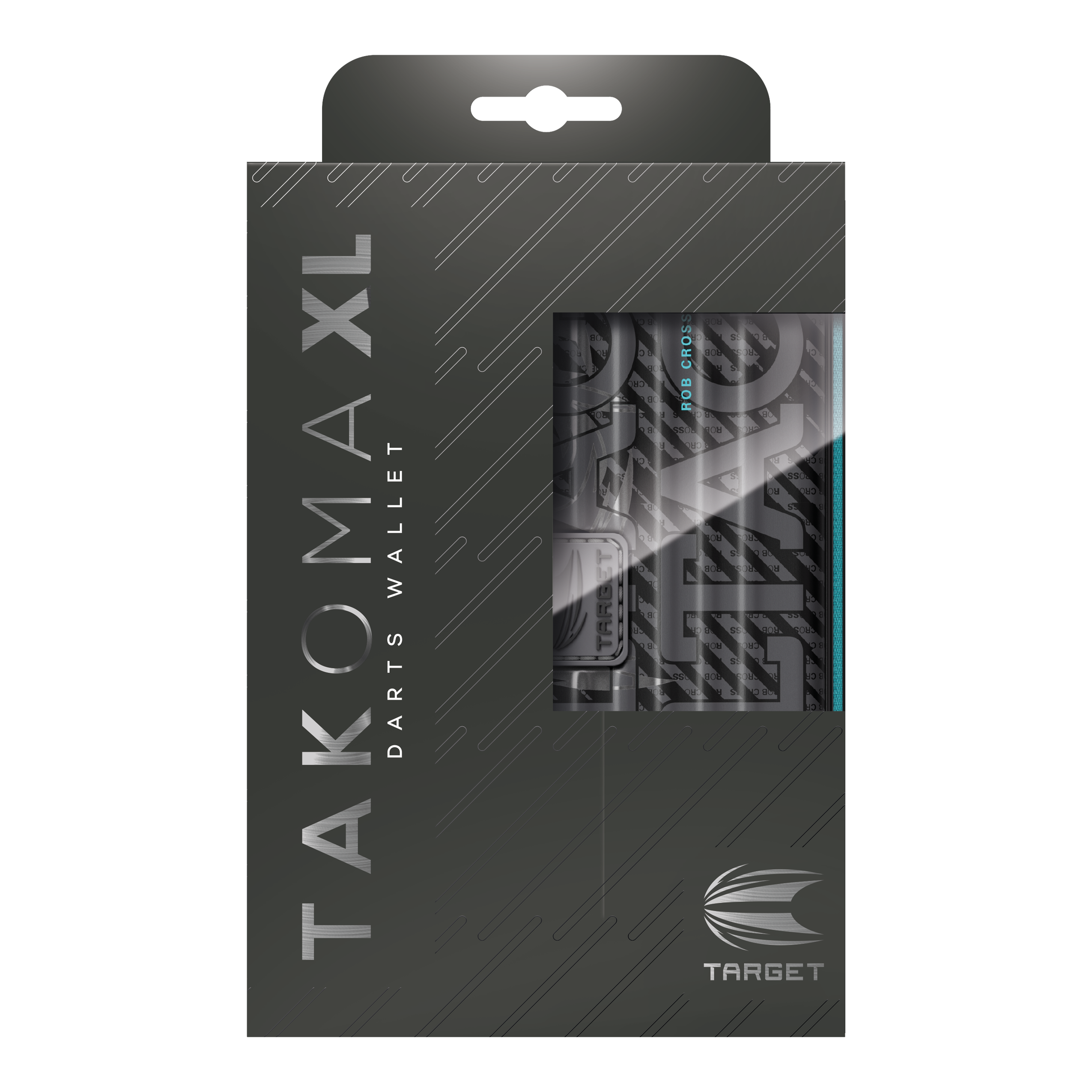 Custodia per freccette Rob Cross della serie Ghost Takoma XL Das Foto zeigt das Takoma XL Ghost Series Rob Cross Dartcase. Es ist ein robustes Etui für Dartspieler.