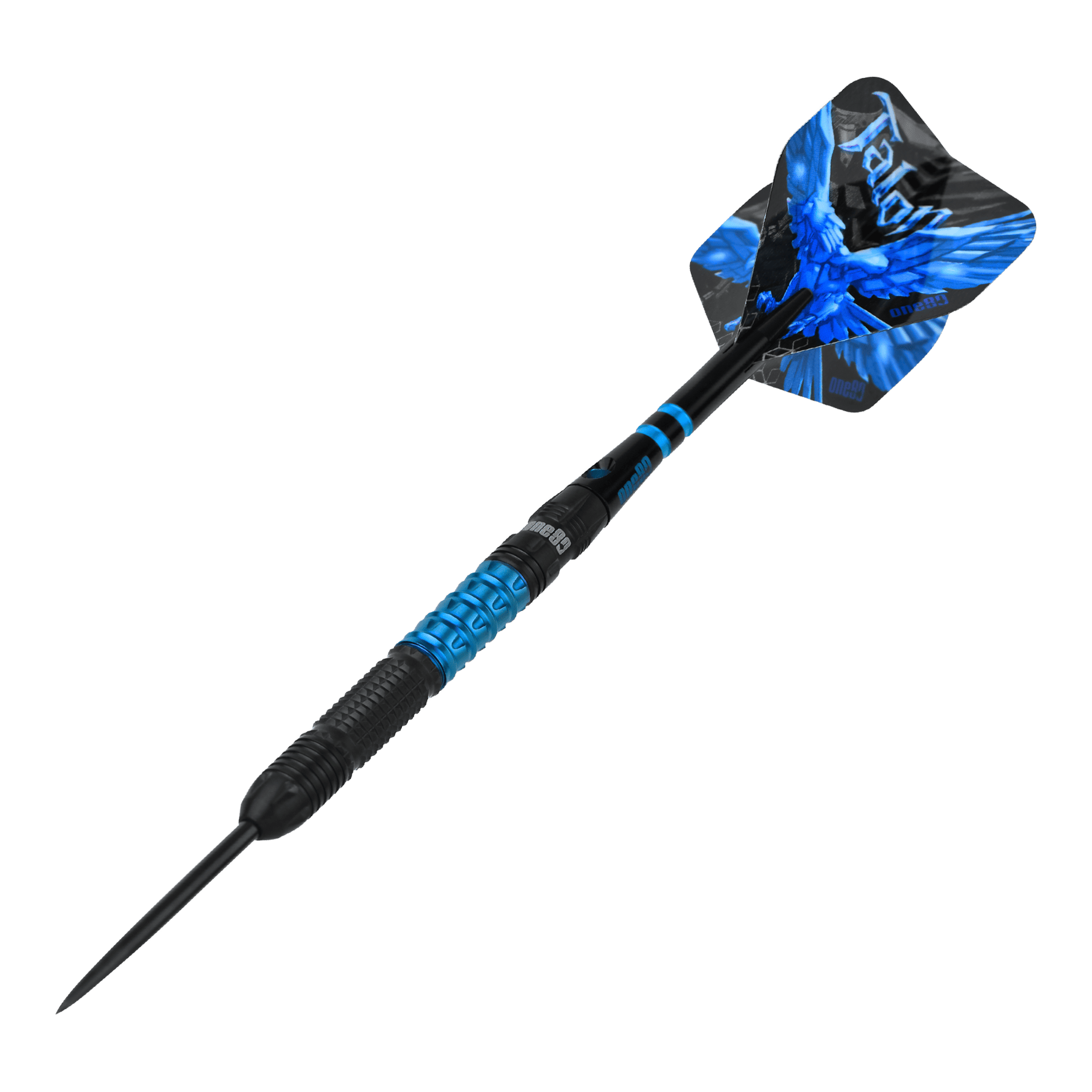 Freccette in acciaio One80 Talon T1 Das Bild zeigt die One80 Talon Steeldarts. Es handelt sich um präzise gefertigte Steeldarts für anspruchsvolle Spieler.