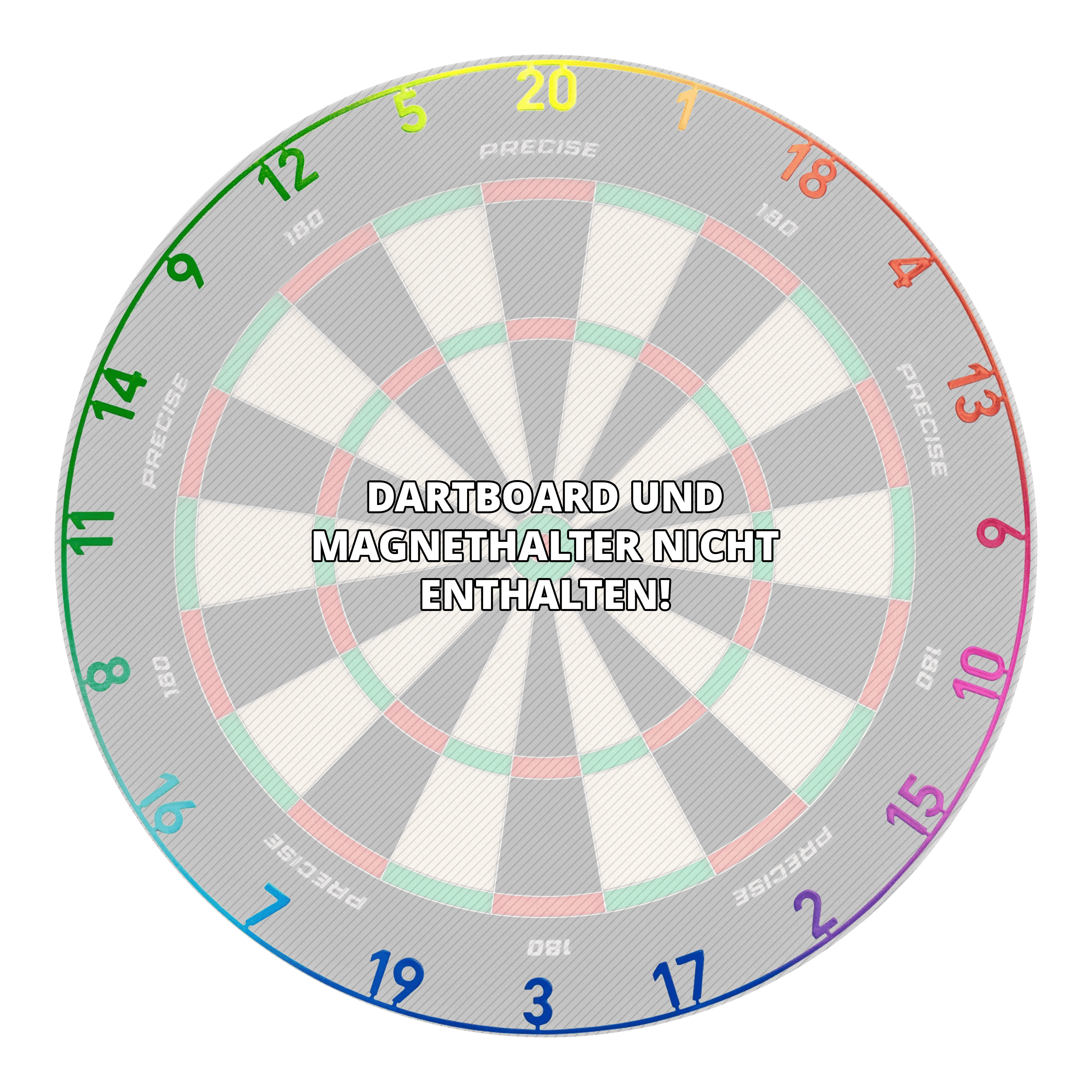 Anello con numero laser tagliato Precise 180 OnePiece Hier ist ein weiteres Bild eines Dart-Zubehörs. Dies ist ebenfalls ein OnePiece Lasercut Zahlenring Spectrum.