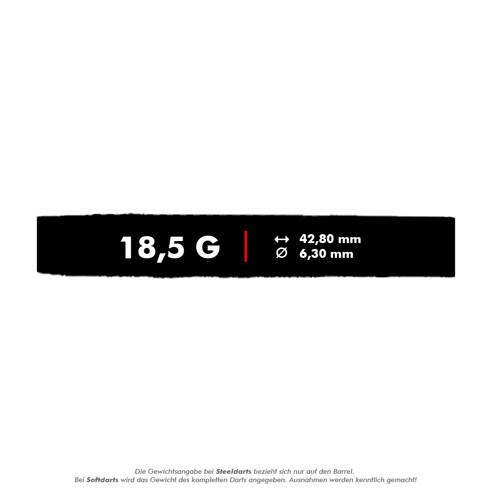 Freccette morbide McDart 85 Tungsten V8 - 18,5 g