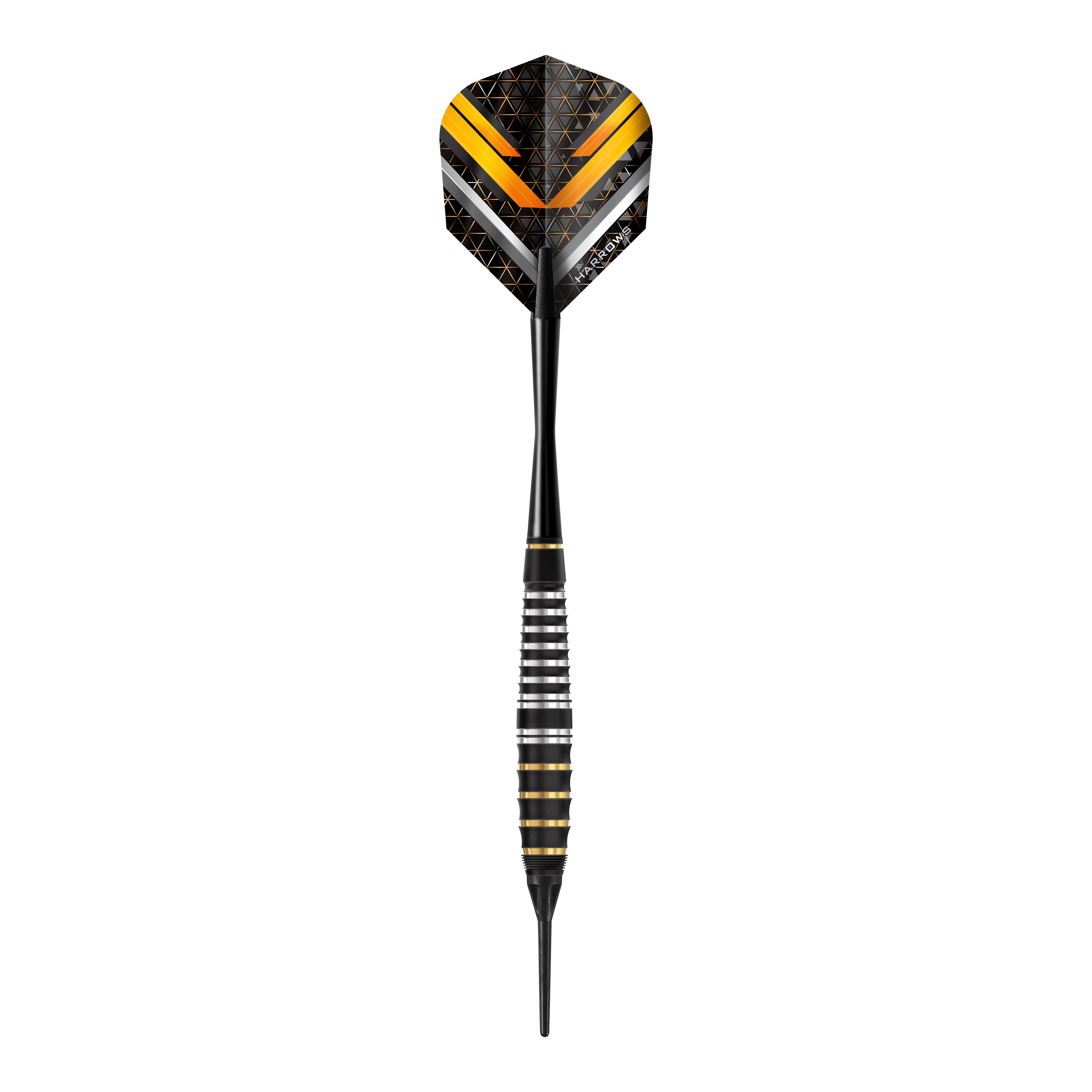 Freccette morbide Vulcan Harrows Das Bild zeigt die Harrows Vulcan Softdarts aus einer anderen Perspektive. Diese Darts sind speziell für das Softdart-Spiel entwickelt.