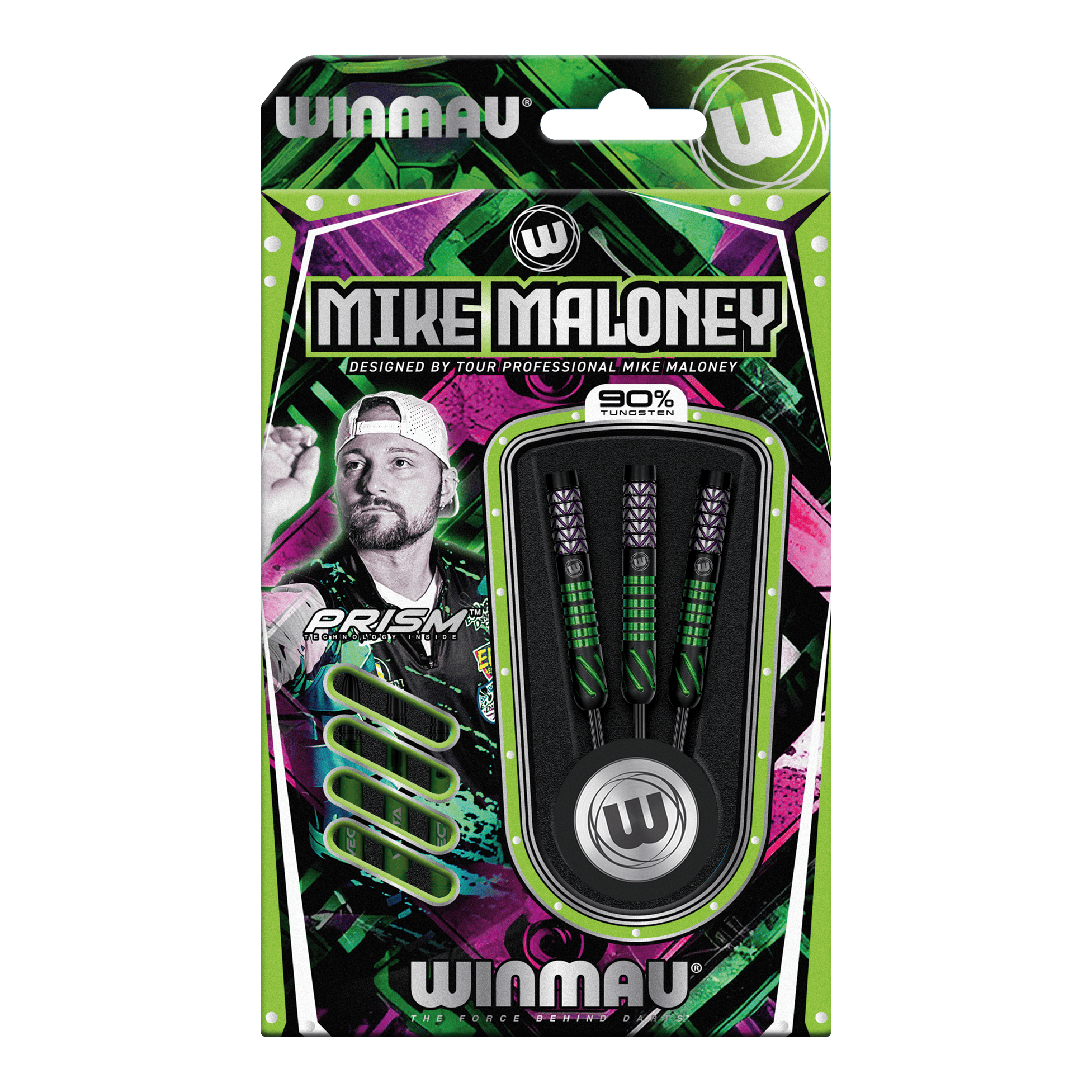 Freccette in acciaio Winmau Mike Maloney Zu sehen sind Winmau Mike Maloney Steeldarts. Dieses Dart-Set ist für den professionellen Gebrauch gedacht.