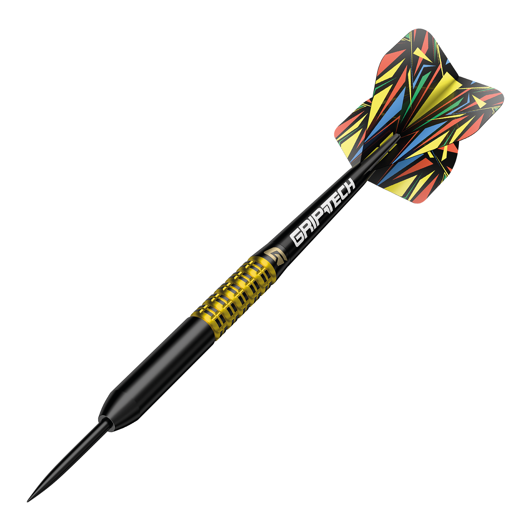 Freccette in acciaio al tungsteno giallo GOAT Athlete Hier ist ein gelber Tungsten-Steeldart abgebildet. Der Dateiname ist 'GD7000770 GOAT Athlete Yellow Tungsten Steeldarts 4'.