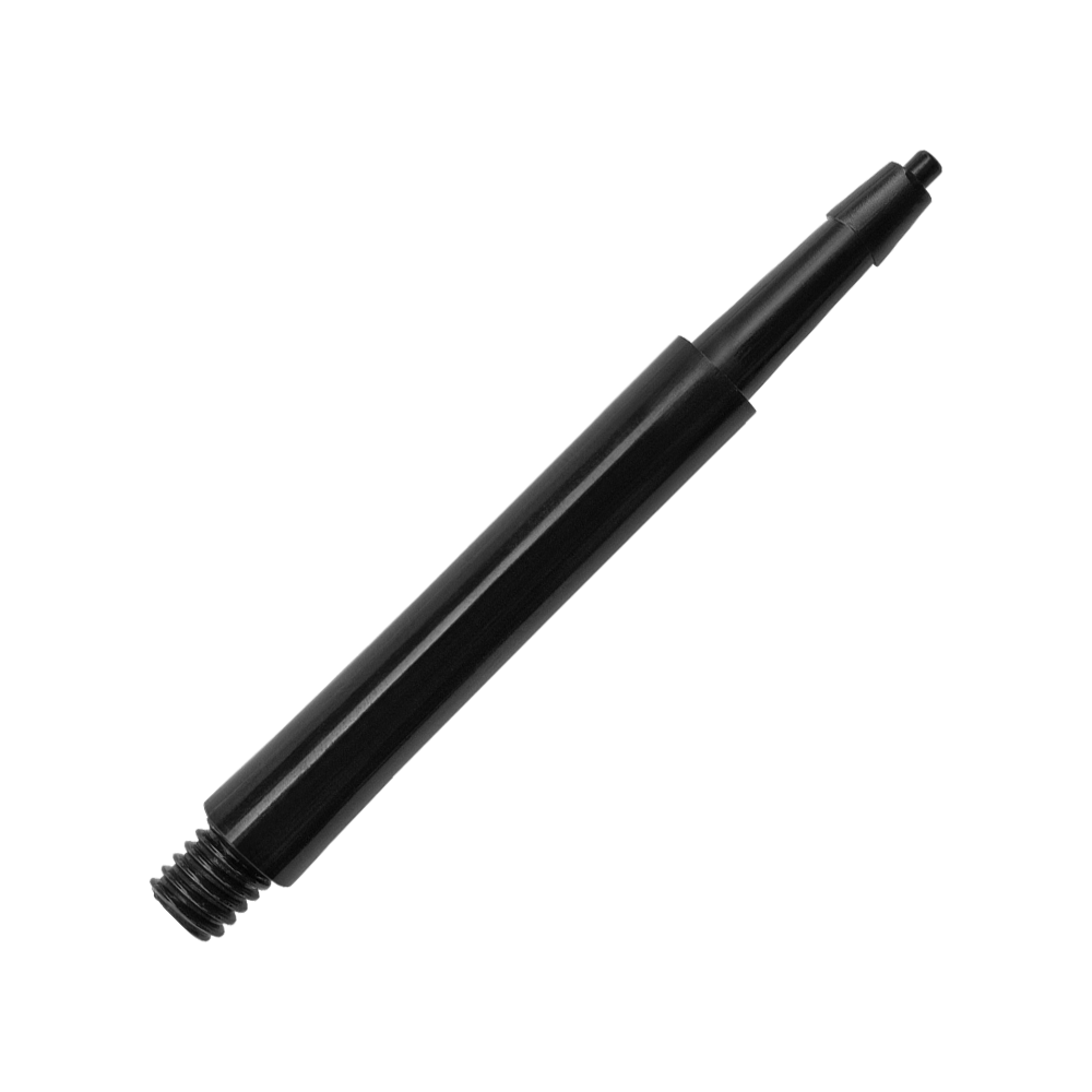 HRC12626_Harrows_Clic_Standard_Shafts_Schwarz_30mm_2 Das Bild zeigt einen schwarzen Harrows Clic Standard Shafts. Es handelt sich um einen glatten, zylindrischen Schaft für Darts.