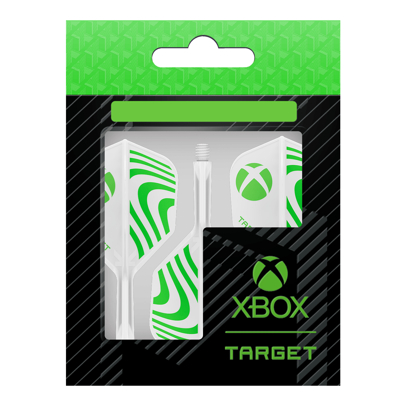Alette Target Xbox K-Flex No6 - Bianche Das Bild zeigt die Target Xbox K-Flex No6 Flights - Weiß. Die Flights sind weiß und eignen sich für verschiedene Dartpfeile.