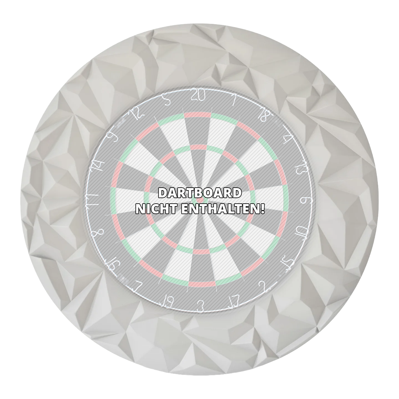 Bersaglio per freccette 3D Precise 180 Subterra - Grigio Nordico Das Foto zeigt das Precise 180 3D Dartboard Surround Subterra in Nordic Grey. Es handelt sich um ein hochwertiges Zubehör für Dartboards, das Schutz und Stil vereint.