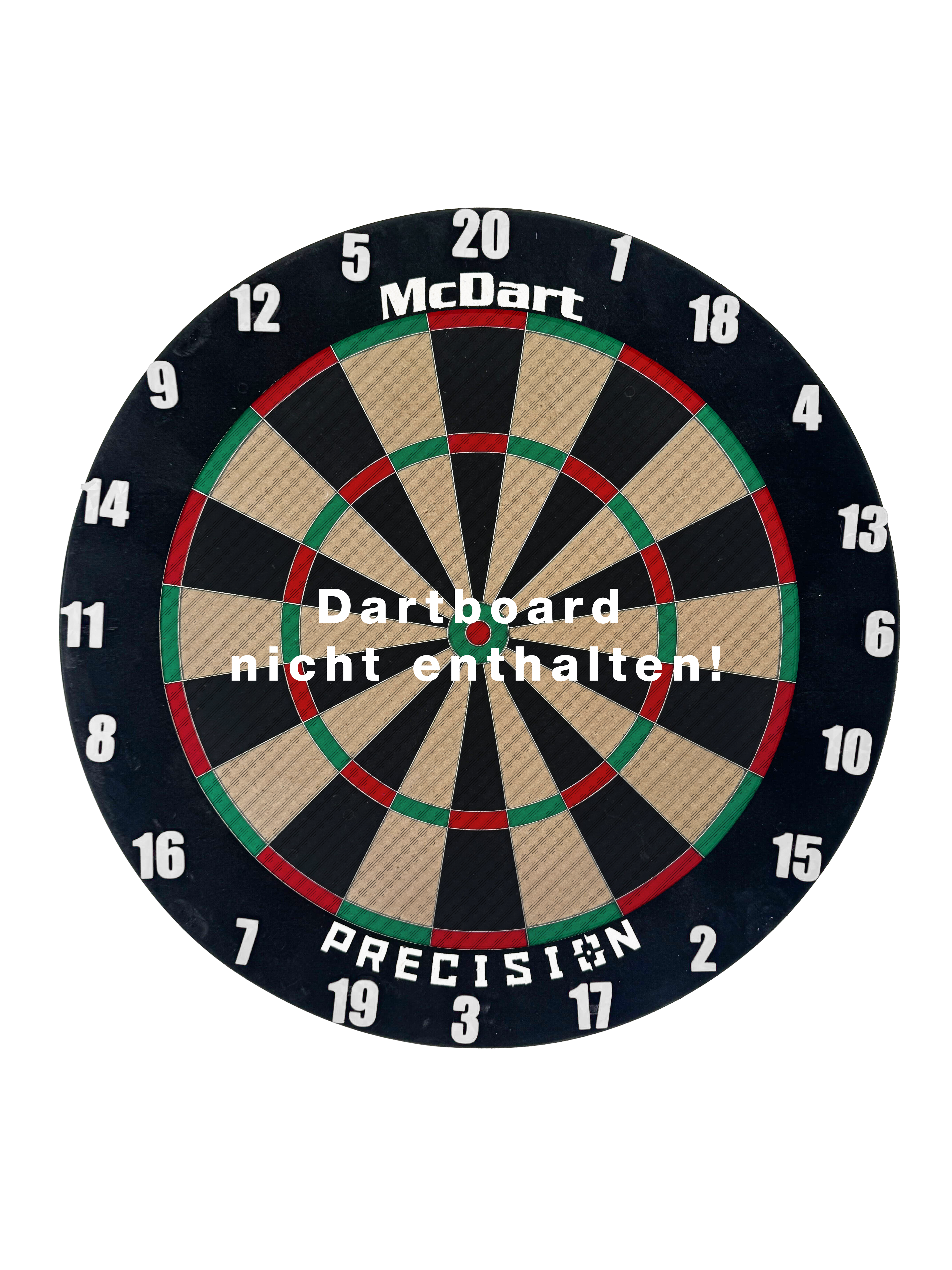 Anelli numerati per freccette McDart / Anello numerato classico Das Classic Weiß Board ist auf diesem Bild abgebildet. Es hat eine schlichte, weiße Oberfläche.