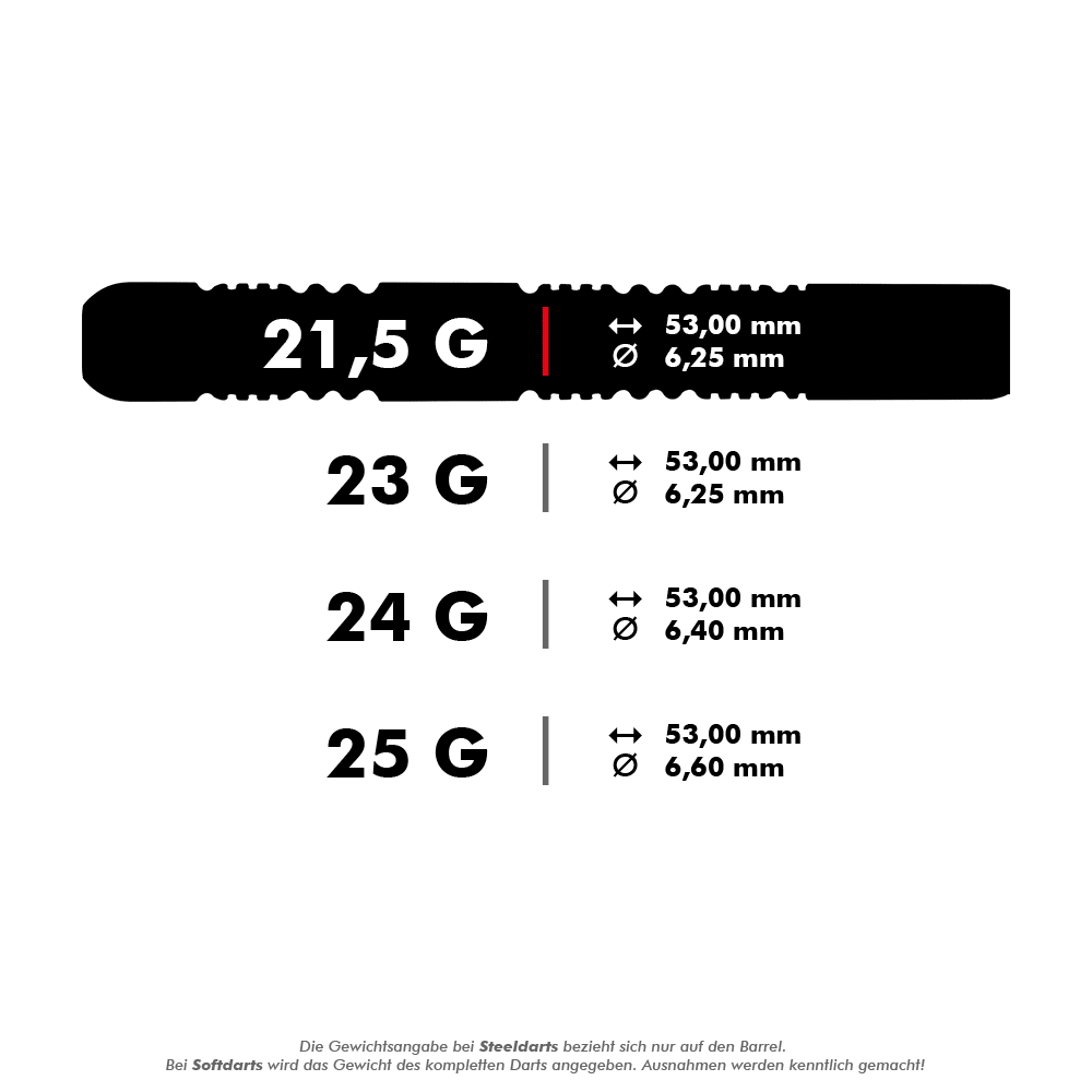 Winmau Michael Van Gerwen Freccette d&#39;acciaio esatte