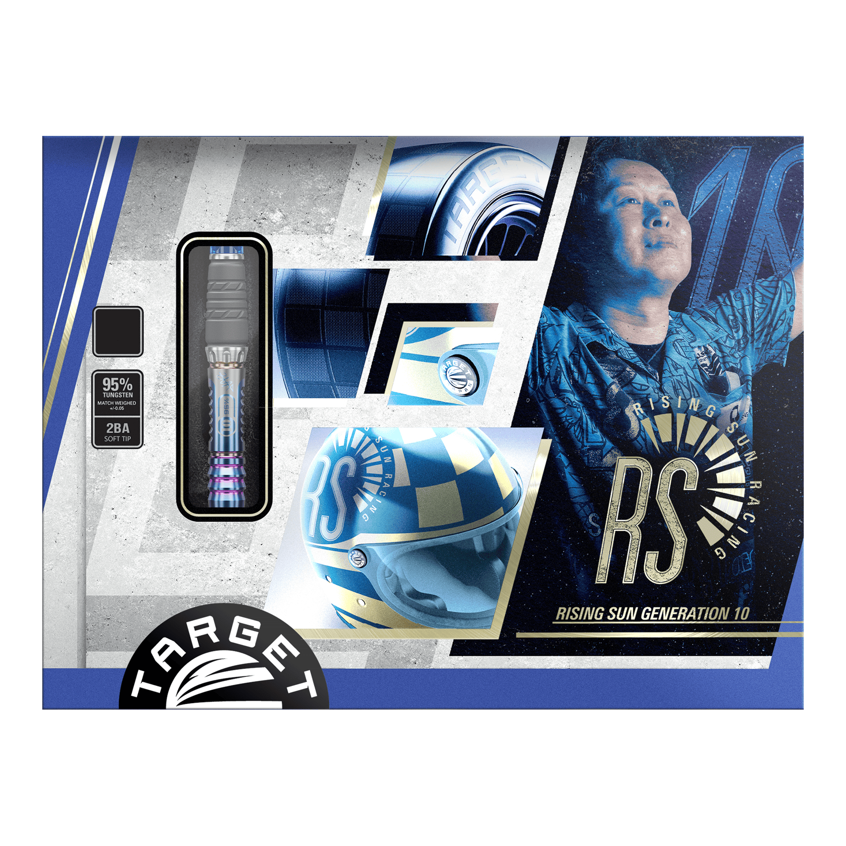 Target Japan Rising Sun GEN10 freccette morbide - 21,5 g Zu sehen ist das Produkt Target Japan Rising Sun GEN10 Softdarts - 21,5g. Das Design und die Materialien sind für Profis geeignet.