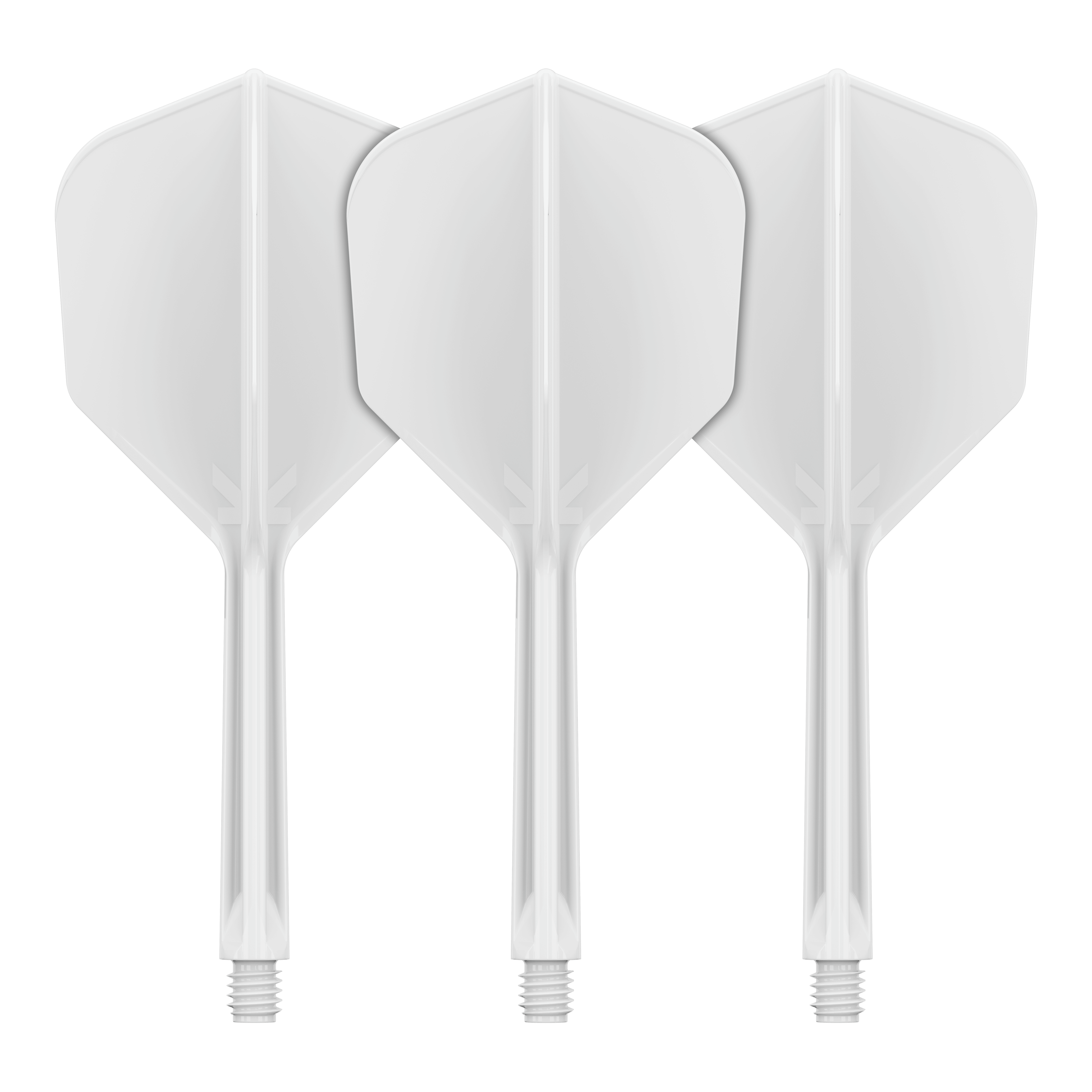 Target K-Flex No6 Flight System - Bianco Dieses Bild zeigt das Flight-System Target K-Flex No6 in Weiß mit einer Länge von 33 mm. Das Produkt dient als Ersatzteil für Dartpfeile.