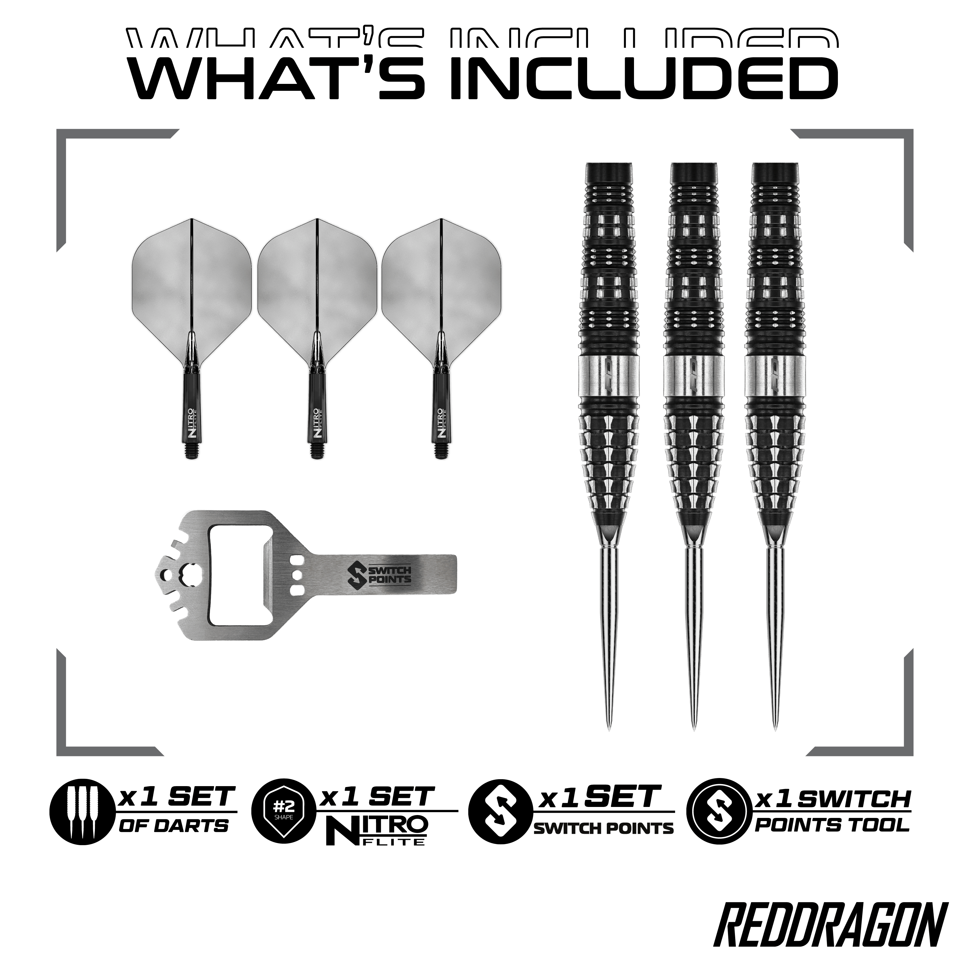 Dardi in acciaio a siluro Red Dragon Recon Abgebildet sind die Red Dragon Recon Torpedo Steeldarts - 23g. Dieses Produkt ist für Präzision und hohe Leistung entwickelt.
