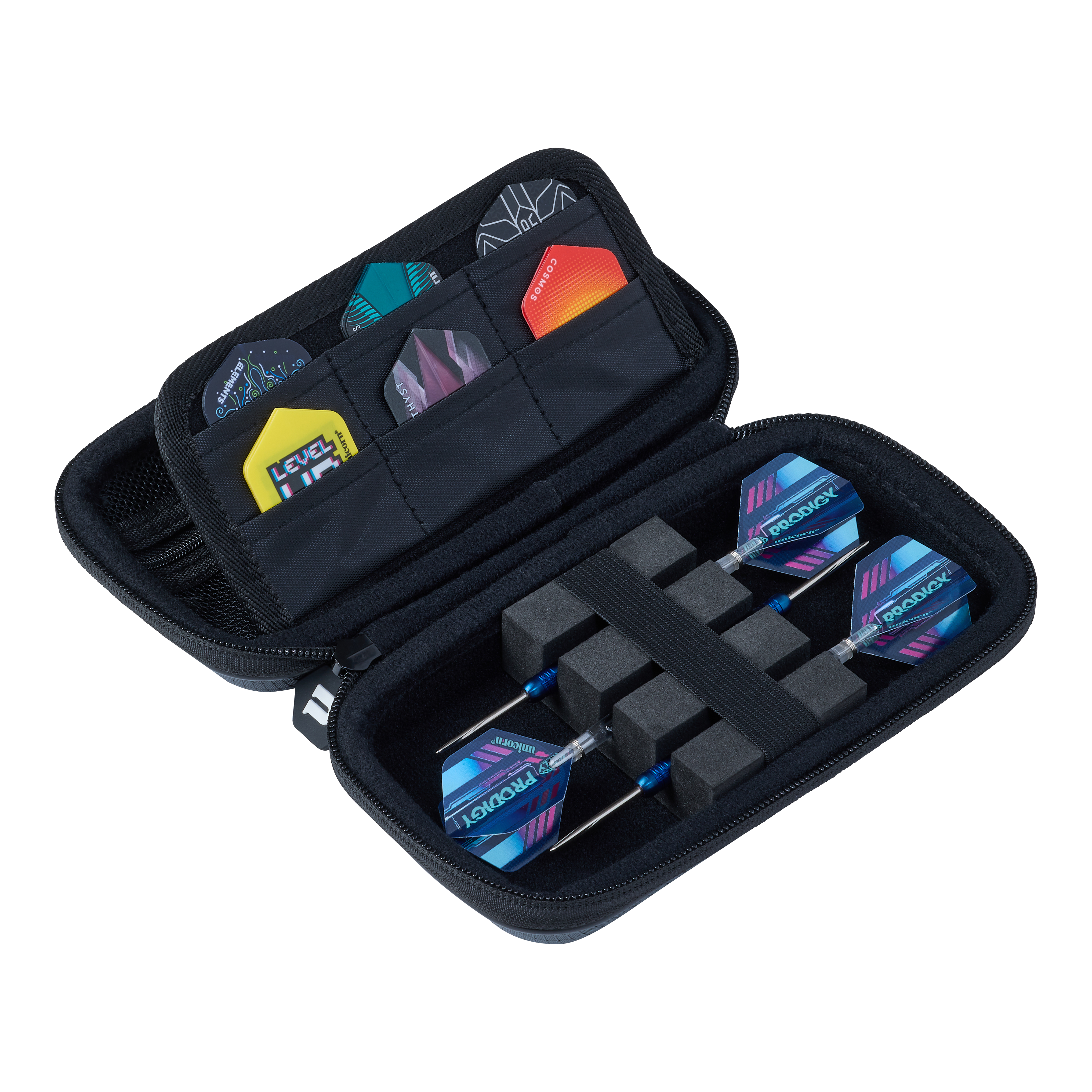 Custodia per freccette Unicorn Vanguard Small - Grigio Zu sehen ist das Unicorn Vanguard Small Dartcase in Grau. Es eignet sich zur sicheren Aufbewahrung von Darts.