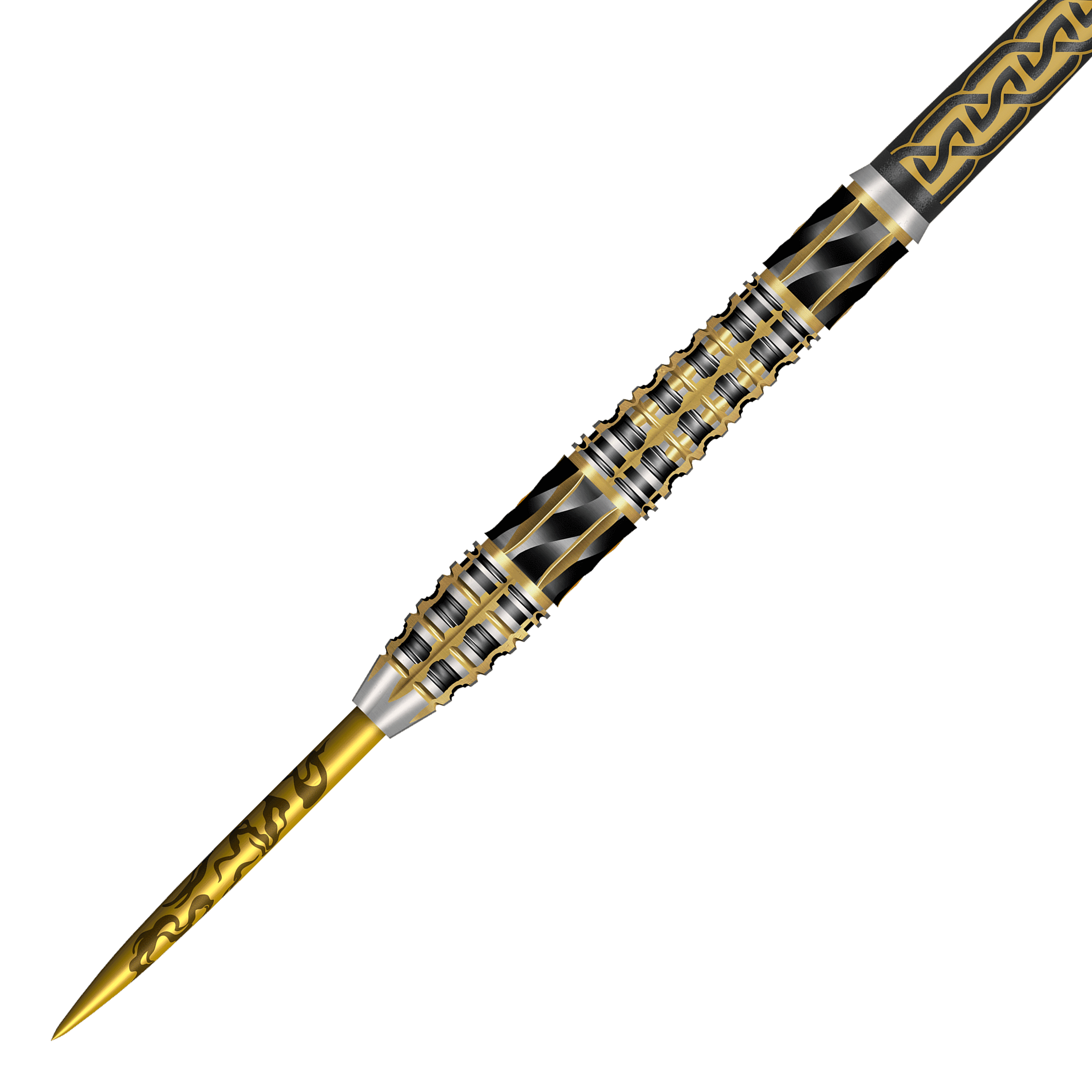 Freccette d'acciaio Shot Alchemy Auro Die Shot Alchemy Auro Steeldarts sind hochwertige Steeldarts für Präzisionswürfe. Das Produkt wird auf dem Bild deutlich gezeigt.