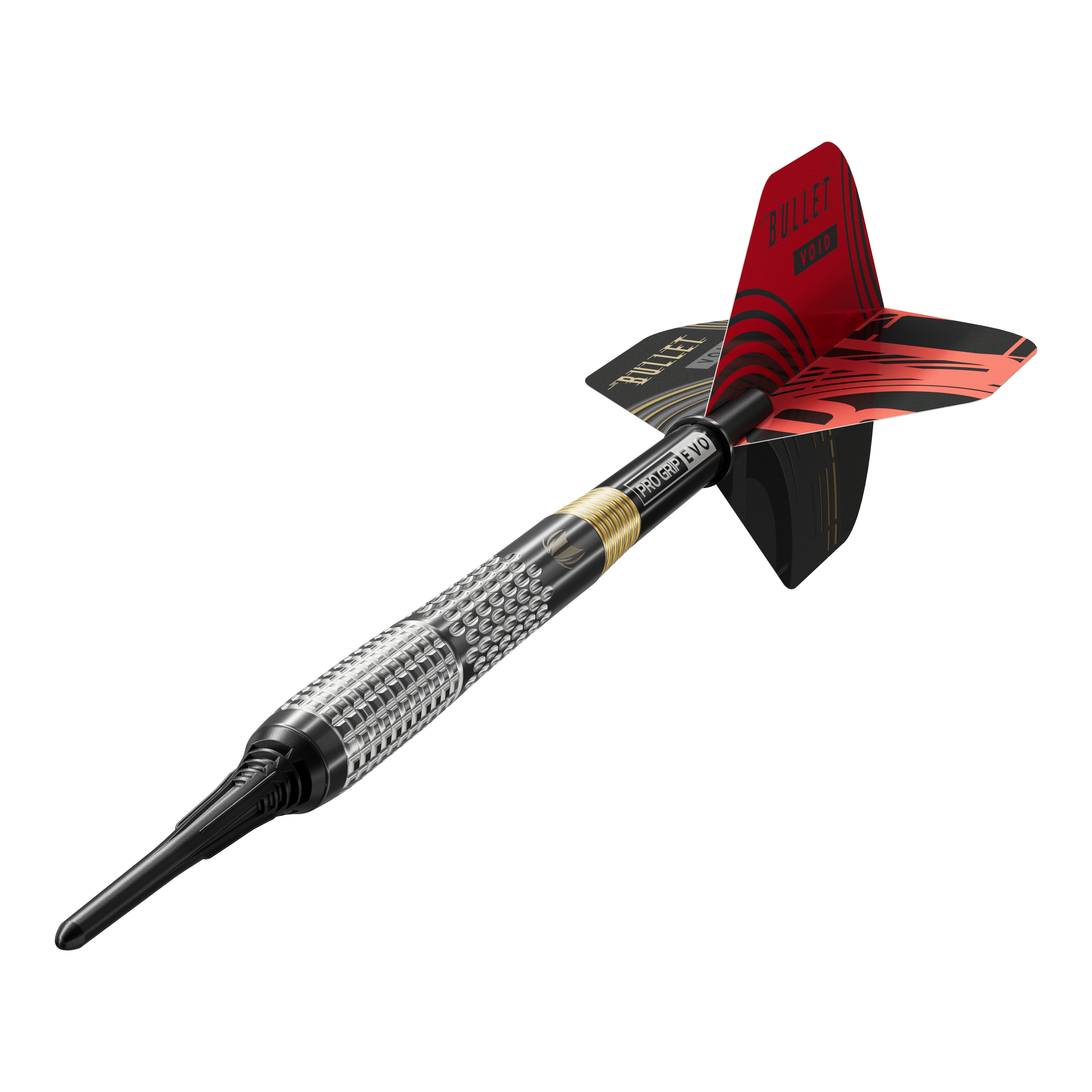 Freccette morbide Target Stephen Bunting GEN5 Void - 18 g Auf dem Bild sind die Target Stephen Bunting GEN5 Void Softdarts - 18g zu sehen. Die Softdarts haben ein spezielles Design und sind für Dartspieler geeignet.