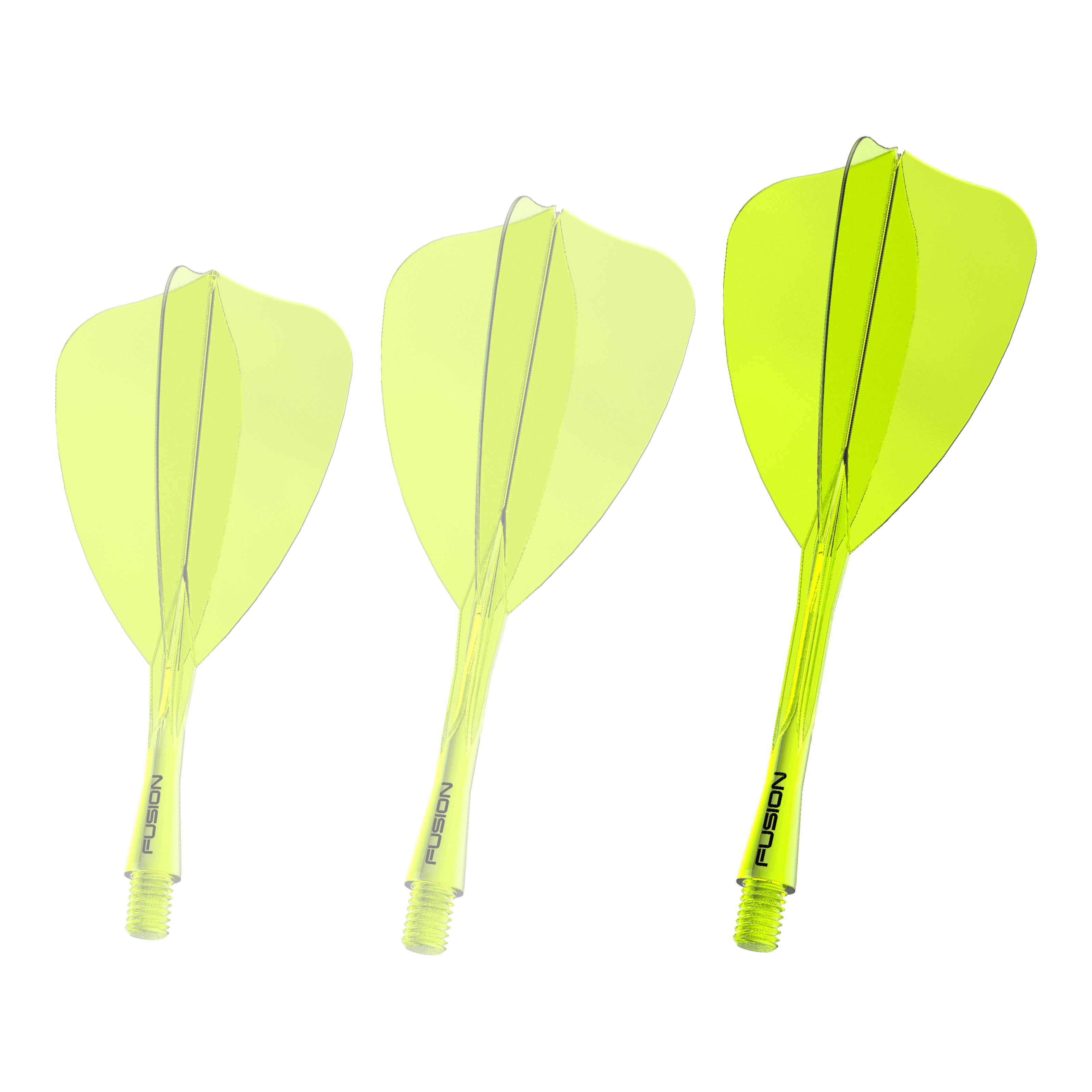 Winmau Fusion Flight Shaft System Freccia Giallo Neon Abgebildet ist erneut das Winmau Fusion Flight Shaft System in Neon-Gelb, 34mm lang. Dieses Produkt wird für das Zusammensetzen von Dartpfeilen verwendet.