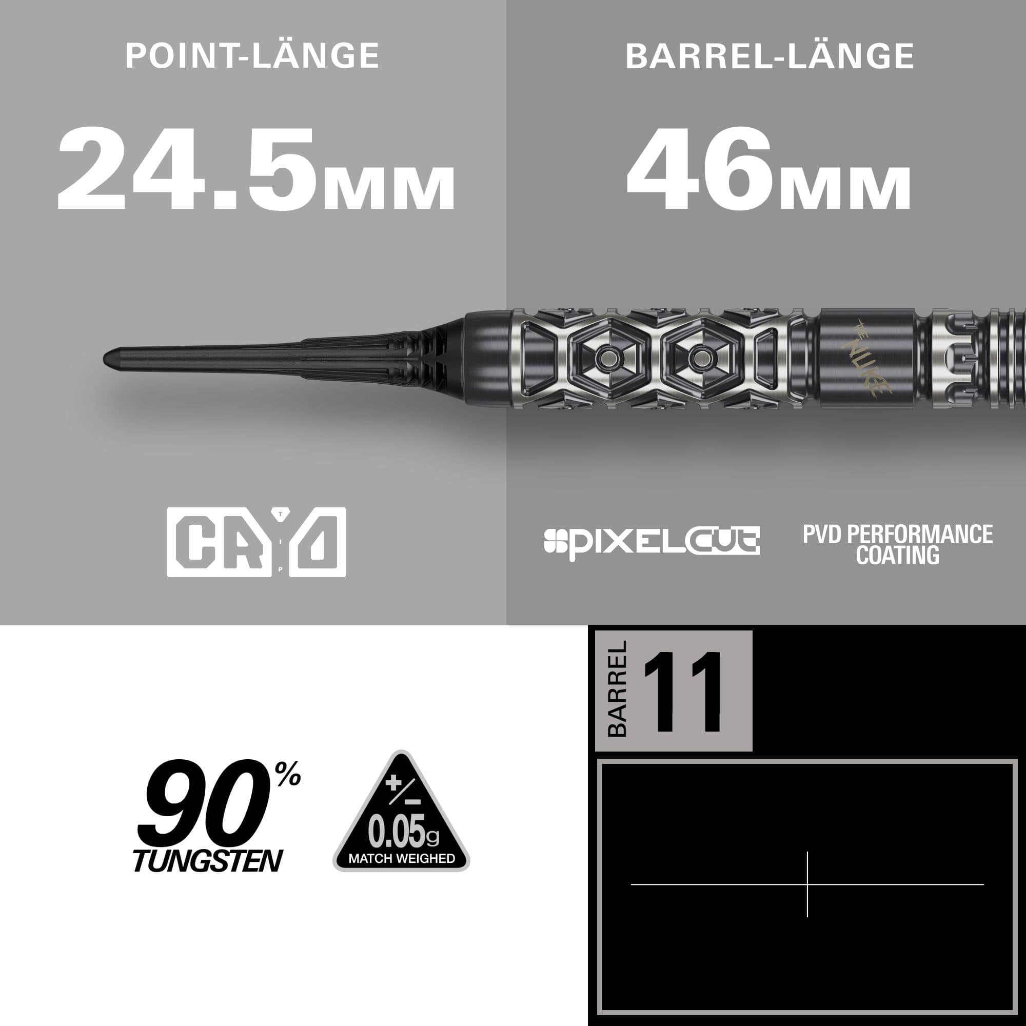 Dardi morbidi Target Luke Littler Nuke Fallout - 19 g Dardi morbidi Target Luke Littler Nuke Fallout - 19 g