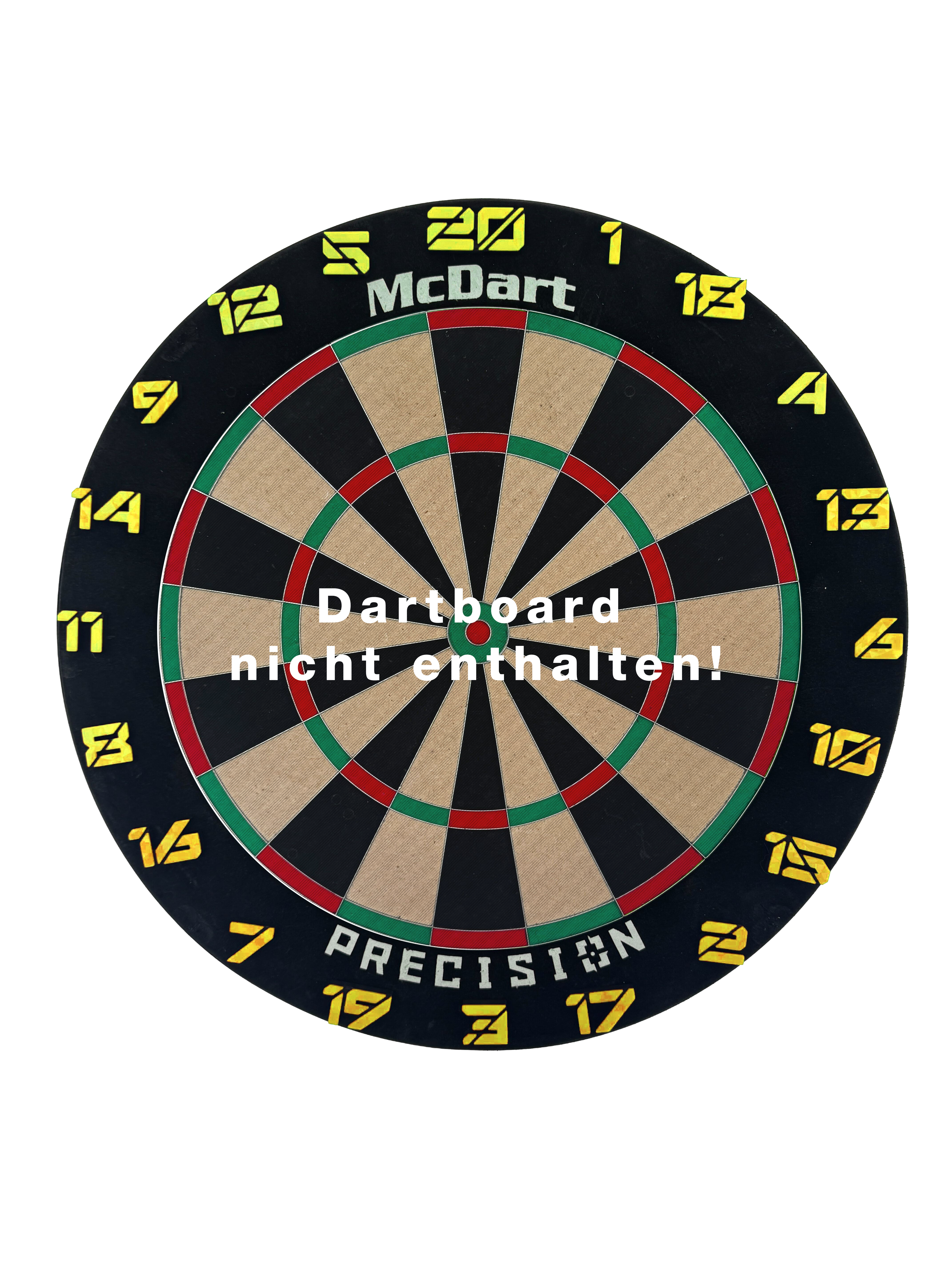 Anelli numerici per freccette McDart / Anello numerico Cyber Dieses Bild heißt 'Cyber Gelb Board'. Vermutlich ist ein Board oder eine Platte in der Farbe Gelb abgebildet.
