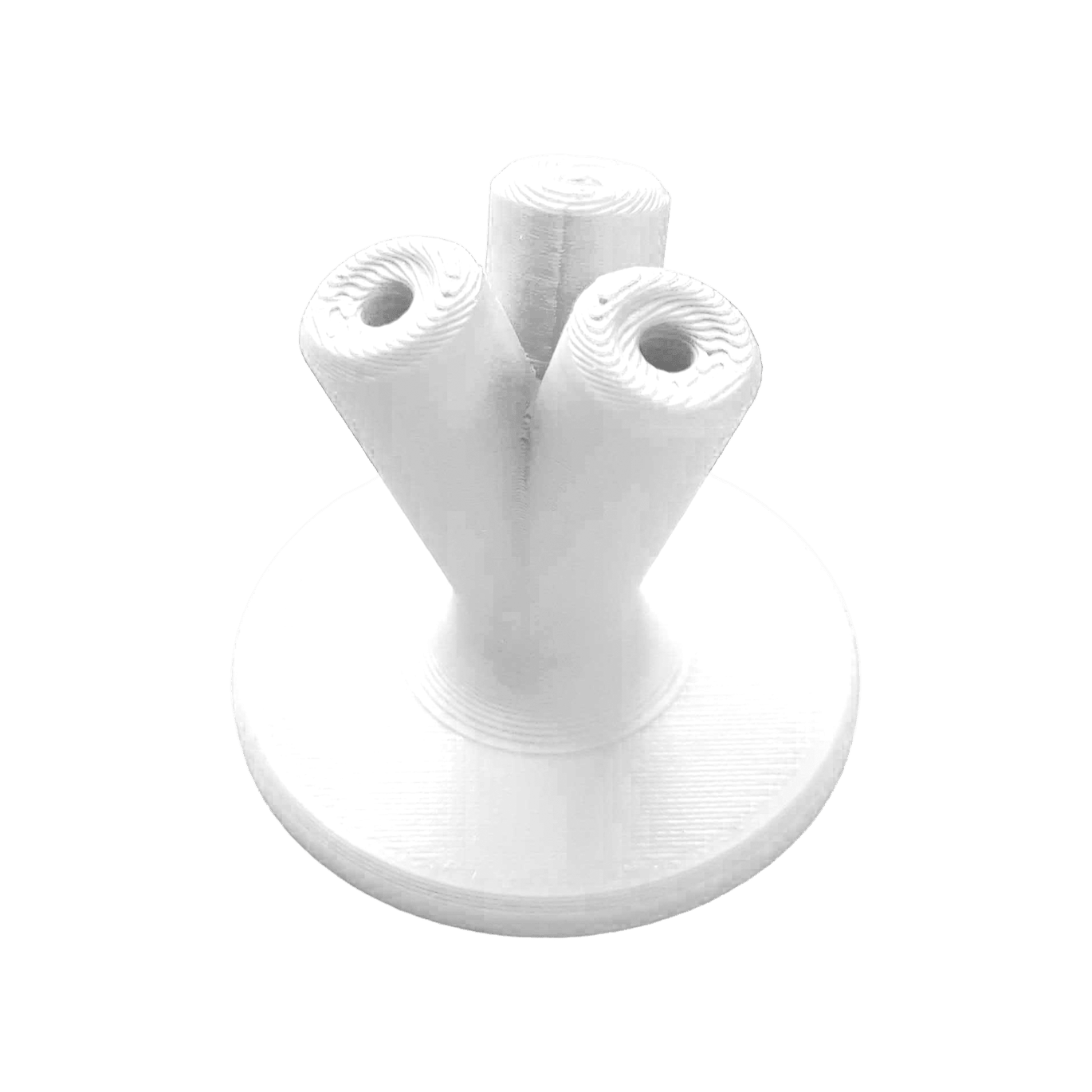 Das Bild zeigt einen kompakten Darthalter in Weiß. Es handelt sich um das Modell '678_NYTStudio_Compact_Darthalter_Wei_2'.