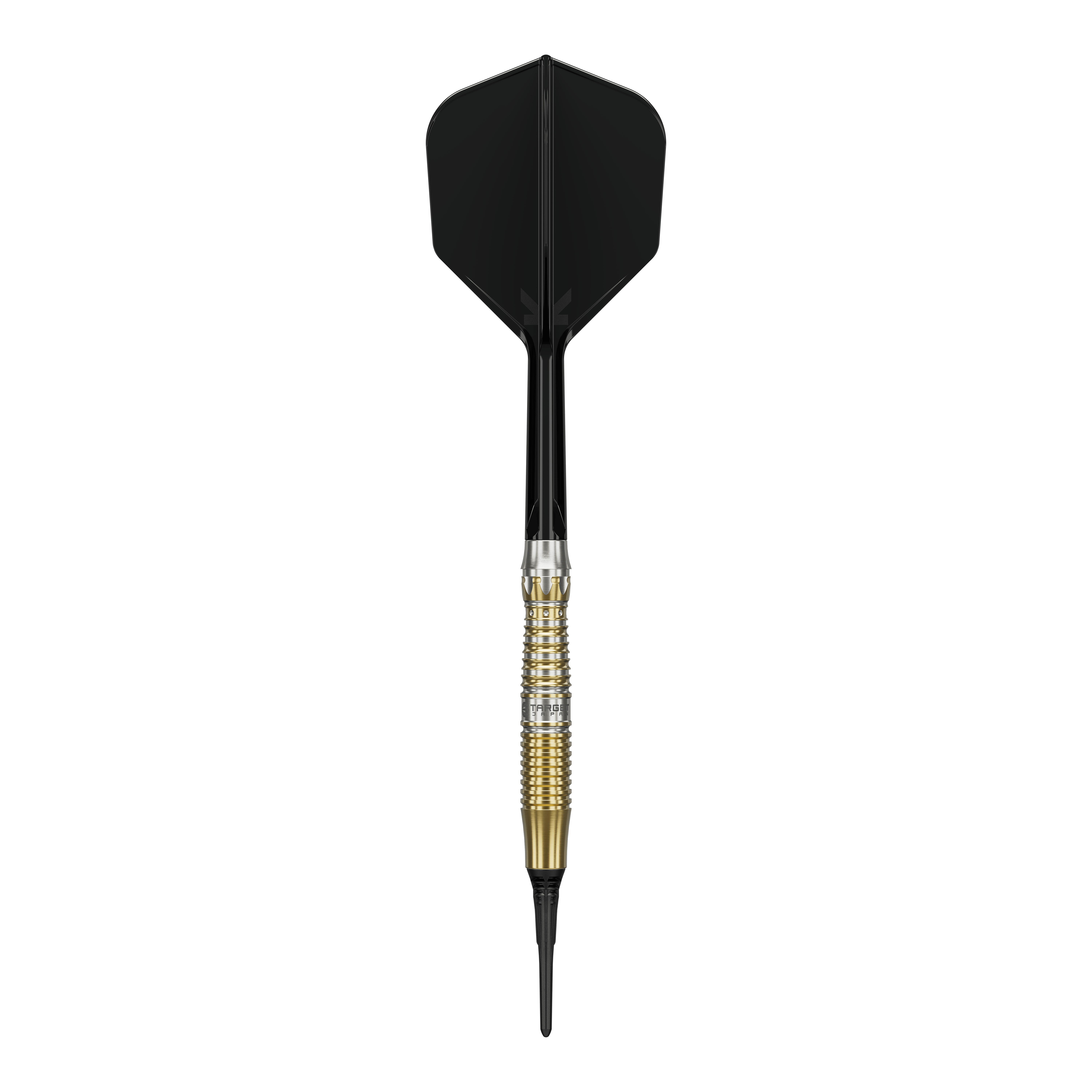 Freccette morbide Target Black Marque Enzo - 18 g Target Black Marque Enzo Softdarts - 18g werden gezeigt. Diese 18-Gramm-Darts sind elegant und für Softdart-Wettkämpfe geeignet.