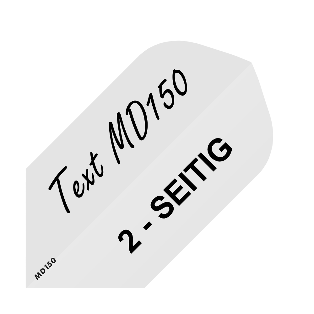 Set 10 alette stampate su 2 lati - testo desiderato - MD150 Slim