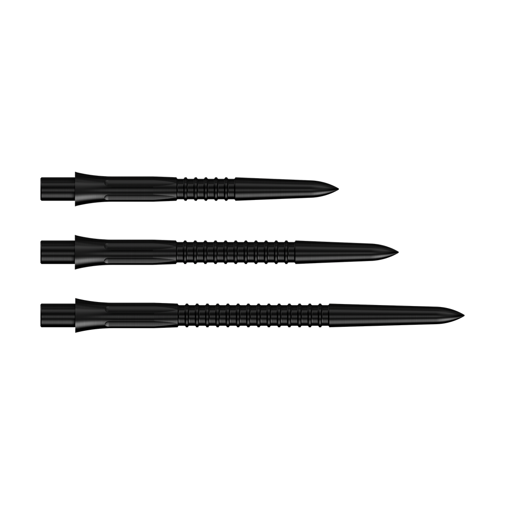 Punte per freccette Mission Caliburn EVO GV1 - Nere Abgebildet sind die Mission Caliburn EVO Dartspitzen GV1 in Schwarz. Diese Dartspitzen sind ideal für Steeldarts geeignet.